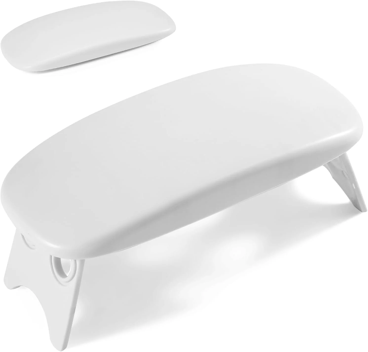 تکیه گاه بازوی هواکایل برای ناخن کار، خاکستری، نگهدارنده پایه تاشو دست مانیکور، بالش دستی حرفه ای هنر ناخن برای لوازم جانبی میز ایستگاه میز مشتری