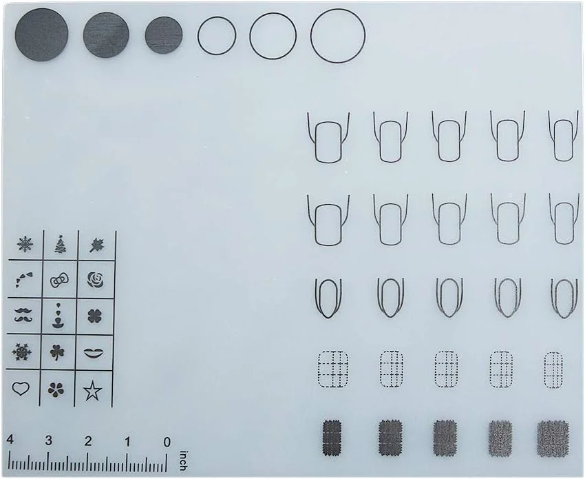 پد زیر دستی سیلیکونی کوچک Labymos برای طراحی ناخن، قابل شستشو و تاشو، کوسن مانیکور و ابزار مانیکور