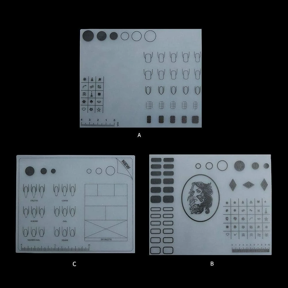 پد زیر دستی سیلیکونی کوچک Labymos برای طراحی ناخن، قابل شستشو و تاشو، کوسن مانیکور و ابزار مانیکور پد زیر دستی سیلیکونی کوچک Labymos برای طراحی ناخن، قابل شستشو و تاشو، کوسن مانیکور و ابزار مانیکور