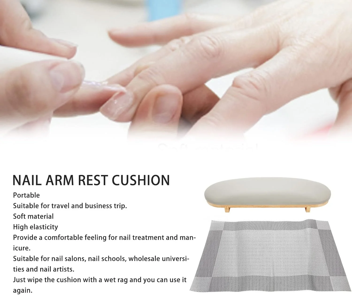 بالشتک زیر دستی ناخن، زیر دستی الاستیک حرفه ای ناخن برای استفاده در منزل و فروشگاه بالشتک زیر دستی ناخن، زیر دستی الاستیک حرفه ای ناخن برای استفاده در منزل و فروشگاه