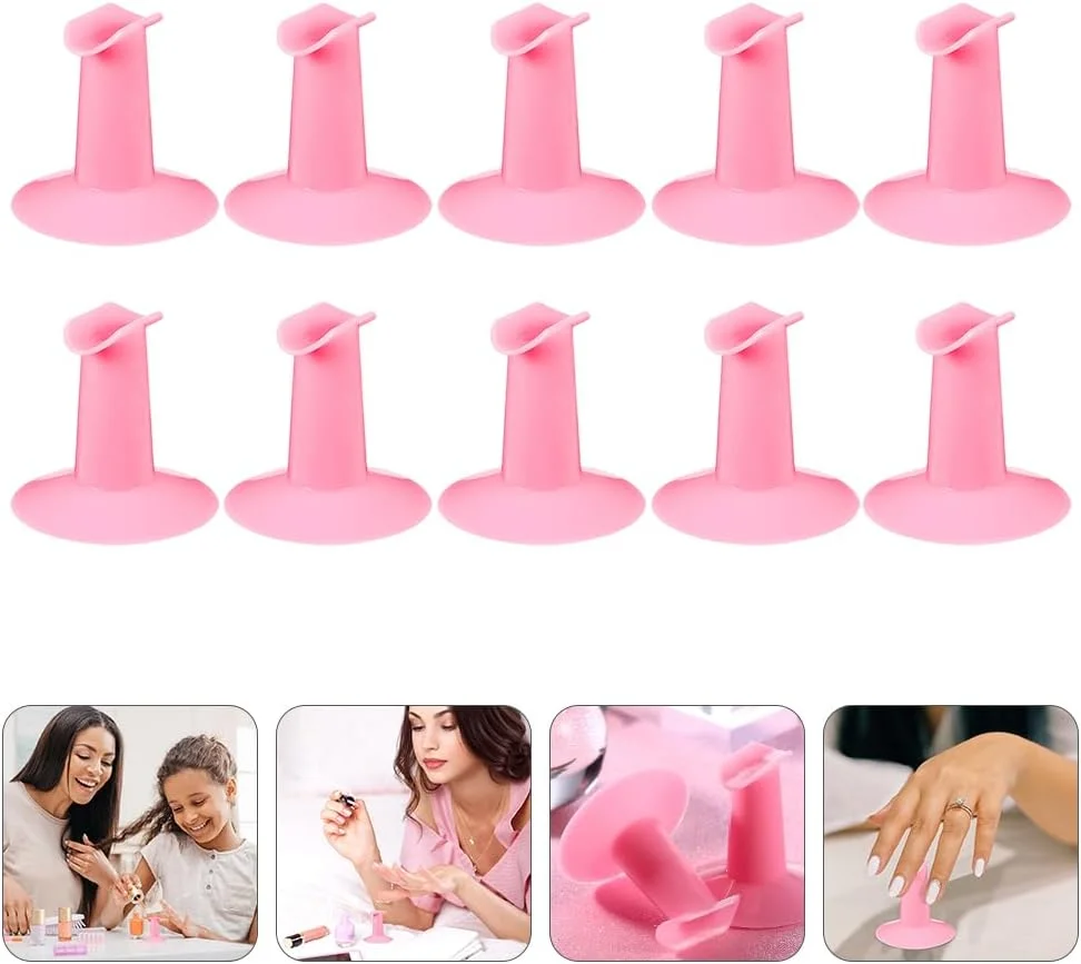 10 عدد پایه نگهدارنده انگشت برای طراحی ناخن، ابزار مانیکور و طراحی ناخن حرفه ای، بادوام و مناسب برای طراحی آسان 10 عدد پایه نگهدارنده انگشت برای طراحی ناخن، ابزار مانیکور و طراحی ناخن حرفه ای، بادوام و مناسب برای طراحی آسان