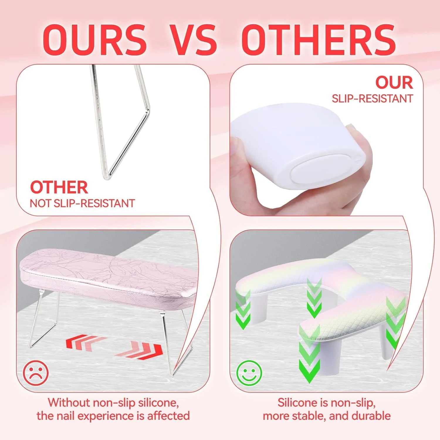 تکیه گاه دست برانسون برای تکنسین های ناخن: تکیه گاه دست U شکل مانیکور، بالشتک بزرگ سفید از جنس چرم PU میکروفیبر برای ناخن های اکریلیک تکیه گاه دست برانسون برای تکنسین های ناخن: تکیه گاه دست U شکل مانیکور، بالشتک بزرگ سفید از جنس چرم PU میکروفیبر برای ناخن های اکریلیک