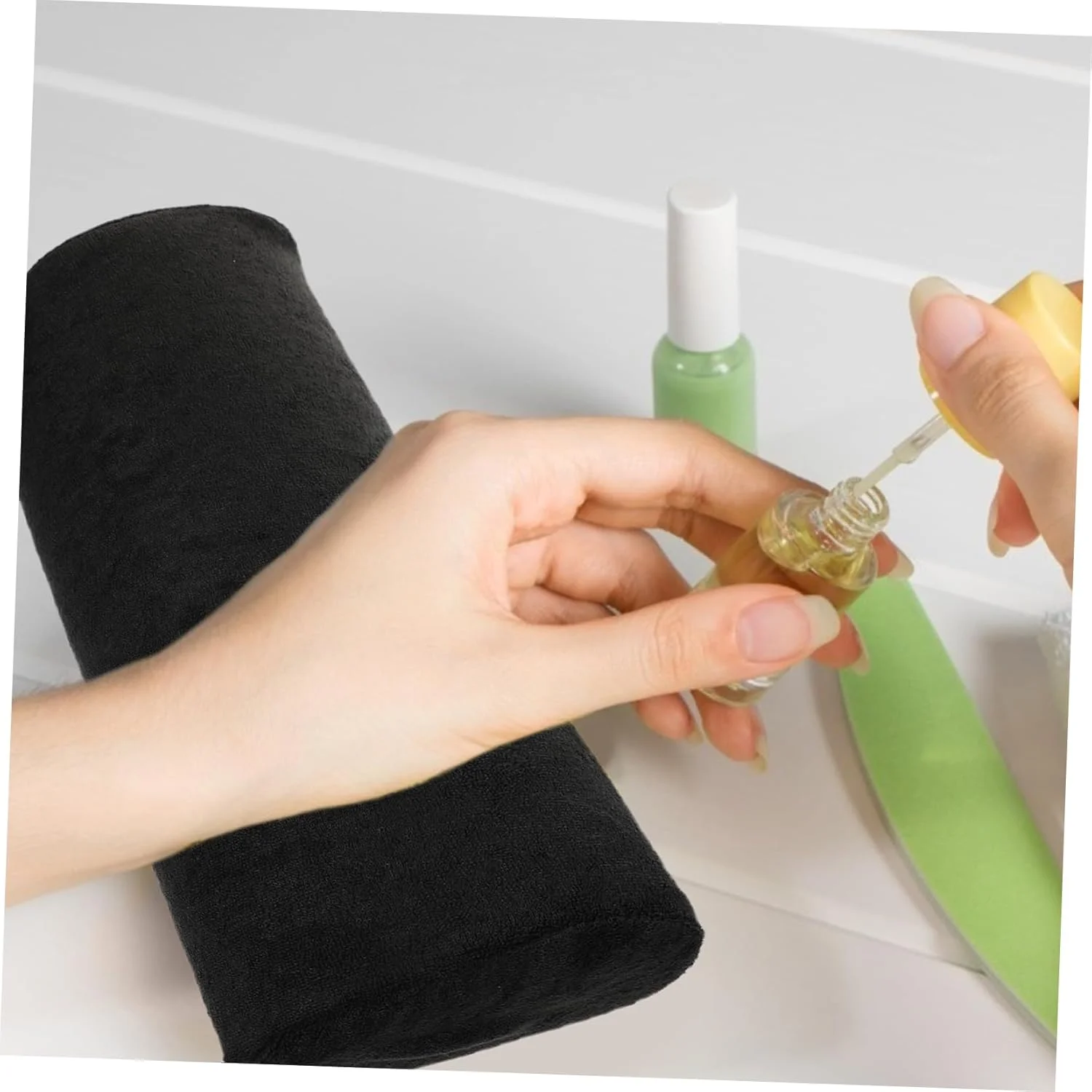 1 عدد بالشتک استراحت دست برای طراحی ناخن، بالشتک قابل جابجایی مانیکور دست، پد ارگونومیک دست برای استودیو ناخن و استفاده خانگی