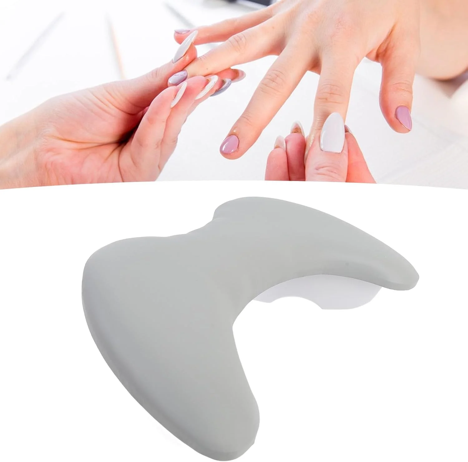 تکیه گاه دست برای تکنسین ناخن، چرم PU با اسفنج ارتجاعی بالا، تکیه گاه دست ناخن شیب دار U شکل، پایه جداشدنی نصب آسان، تکیه گاه دست مانیکور برای سالن ناخن (خاکستری) تکیه گاه دست برای تکنسین ناخن، چرم PU با اسفنج ارتجاعی بالا، تکیه گاه دست ناخن شیب دار U شکل، پایه جداشدنی نصب آسان، تکیه گاه دست مانیکور برای سالن ناخن (خاکستری)
