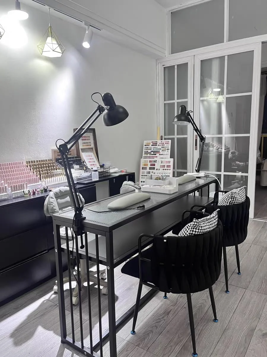 میز مانیکور، میز ناخن برای تکنسین ناخن، میز چند منظوره برای دفتر کار خانگی، سالن اسپا زیبایی (صندلی شامل نمی شود) (سفید، 100x40x78 سانتی متر)