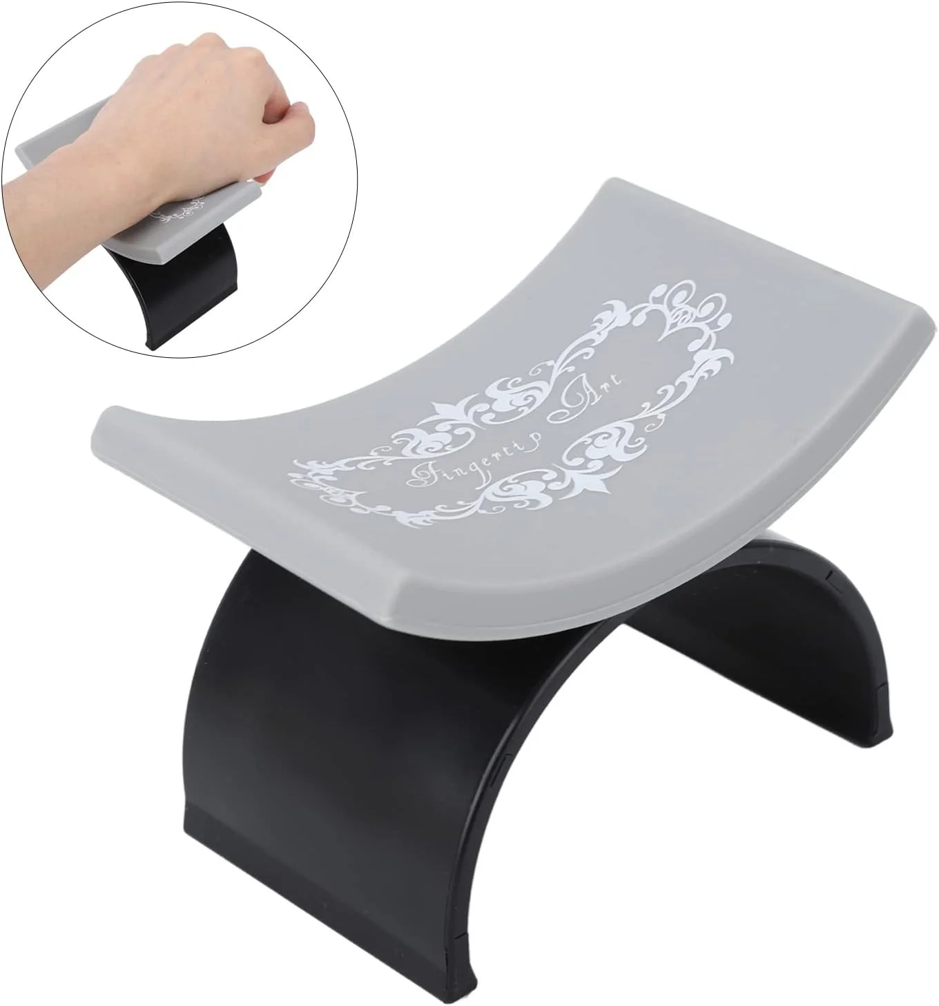 بالشتک زیر دستی ناخن، نگهدارنده زیر دستی ناخن U شکل، پد بالشتی سیلیکونی نرم برای طراحی ناخن (#2)