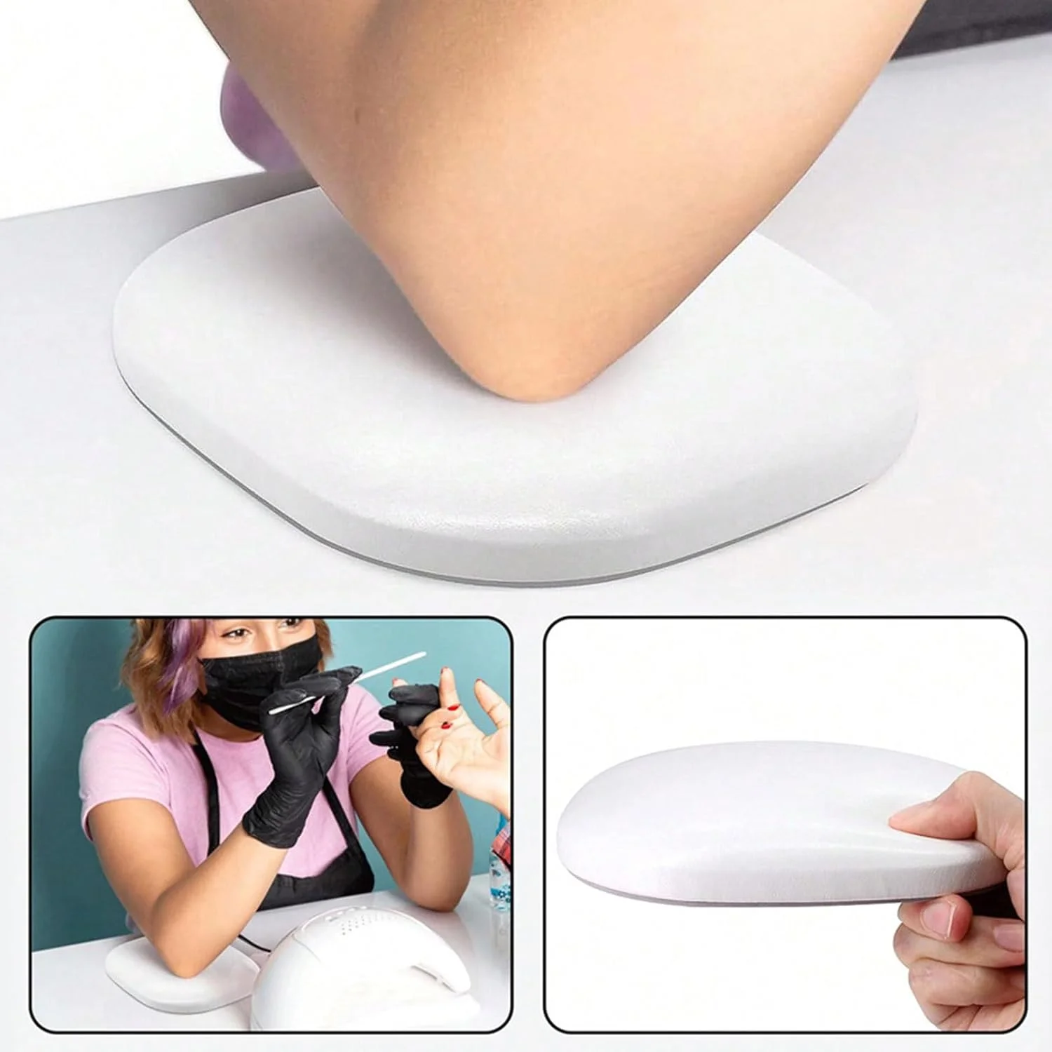 بالشتک استراحت دست و آرنج چرمی برای ناخن کاران بالشتک استراحت دست و آرنج چرمی برای ناخن کاران