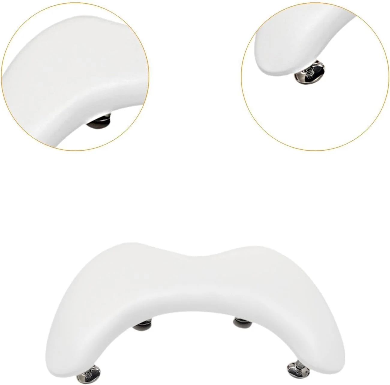 استند زیر دستی ناخن با طراحی U شکل، جداشدنی، مناسب برای استفاده در منزل، سالن های آرایشی و ناخن کاران، رنگ سفید