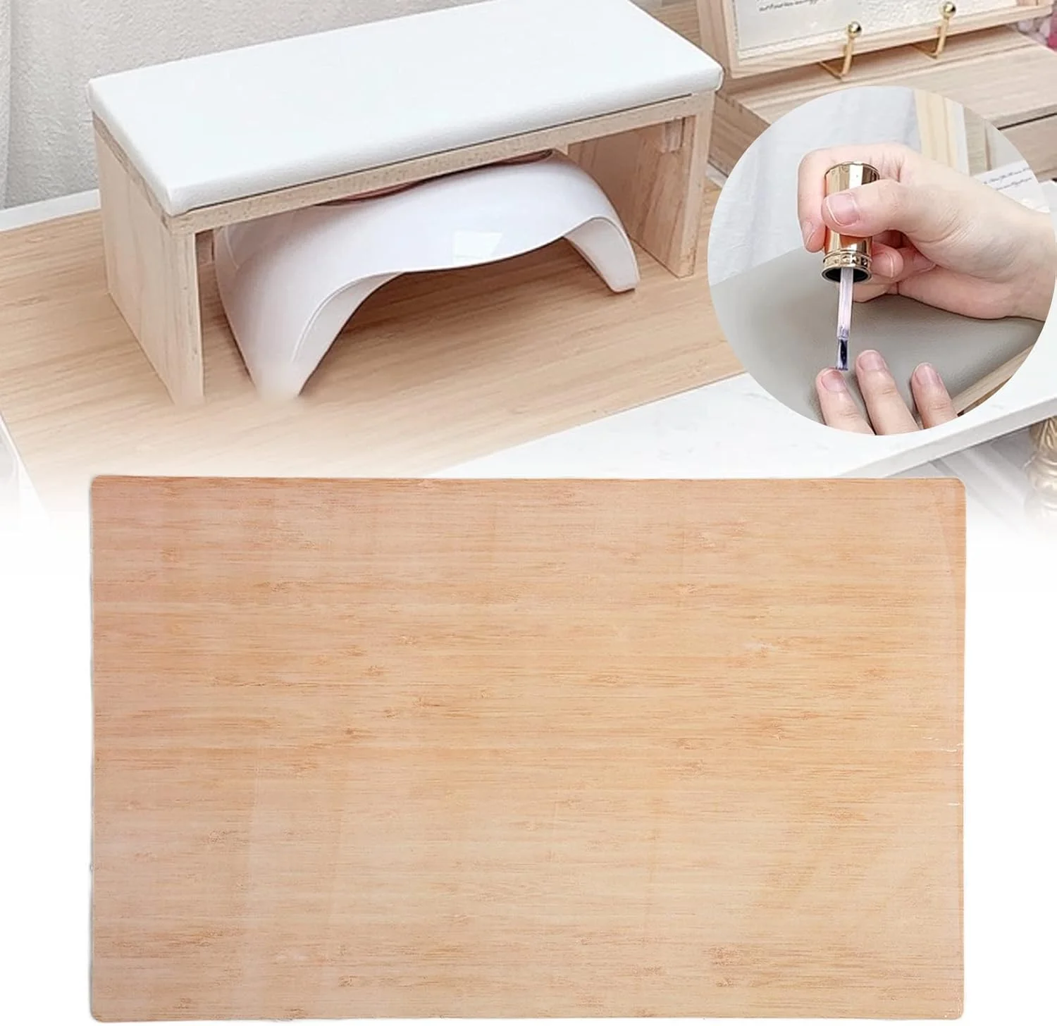 پد استراحت دست طراحی ناخن ABS زیردستی میز مانیکور مناسب برای منزل، سالن های مانیکور و آموزش مانیکور