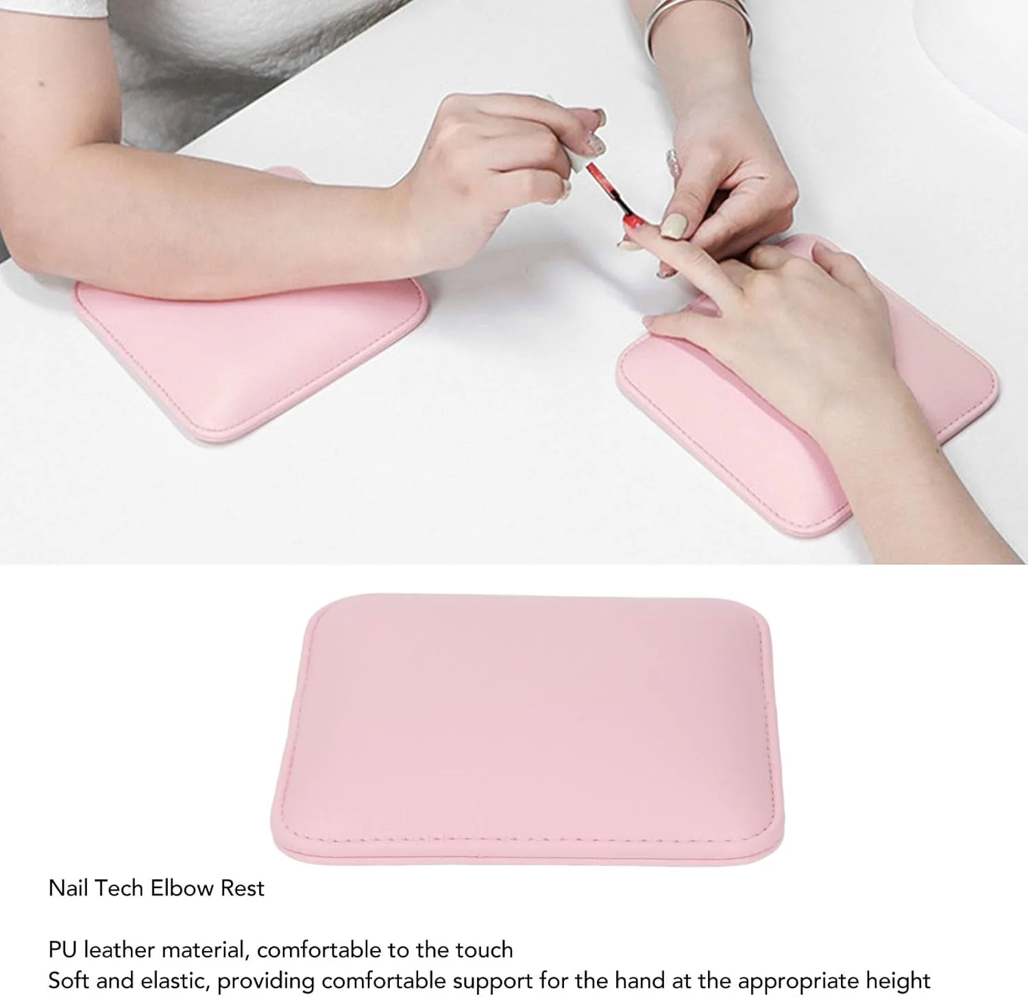 بالشتک آرنج ناخن کار، پد آرنج چرمی PU، بالشتک نرم و راحت برای آرنج ناخن کار، پد آرنج الاستیک و ارگونومیک برای لوازم استراحت آرنج در دفتر کار ناخن کار بالشتک آرنج ناخن کار، پد آرنج چرمی PU، بالشتک نرم و راحت برای آرنج ناخن کار، پد آرنج الاستیک و ارگونومیک برای لوازم استراحت آرنج در دفتر کار ناخن کار