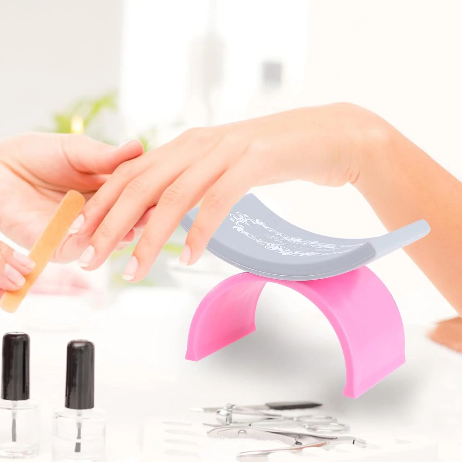 بالشتک تکیه گاه دست ناخن، کوسن استراحت دست مانیکور، جداشدنی و قابل شستشو برای سالن های آرایشی و منزل - 10 سانتی متر - صورتی بالشتک تکیه گاه دست ناخن، کوسن استراحت دست مانیکور، جداشدنی و قابل شستشو برای سالن های آرایشی و منزل - 10 سانتی متر - صورتی