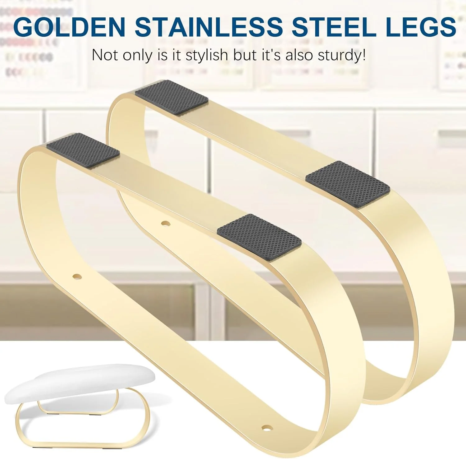 استند زیر دستی ناخن کار، زیر دستی U شکل مانیکور، زیر دستی دست ناخن کار با پایه استیل ضد زنگ استند زیر دستی ناخن کار، زیر دستی U شکل مانیکور، زیر دستی دست ناخن کار با پایه استیل ضد زنگ