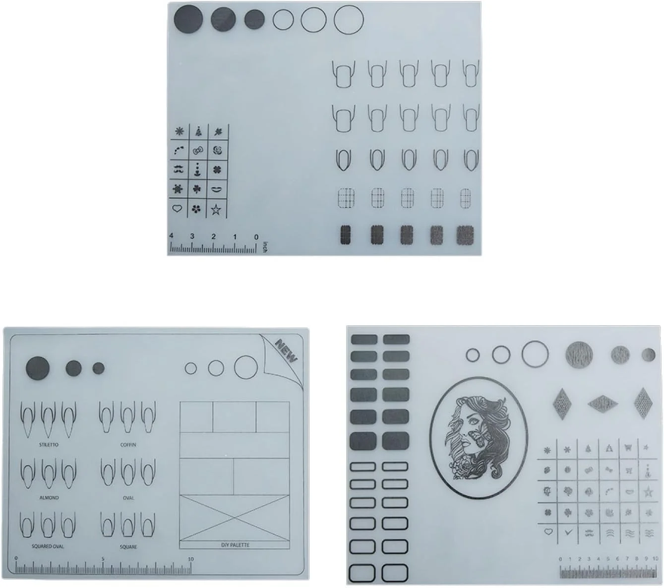 زیرانداز سیلیکونی کوچک طرح دار برای میز ناخن، پد تاشو و قابل شستشو، کوسن مانیکور و ابزار استراحت دست