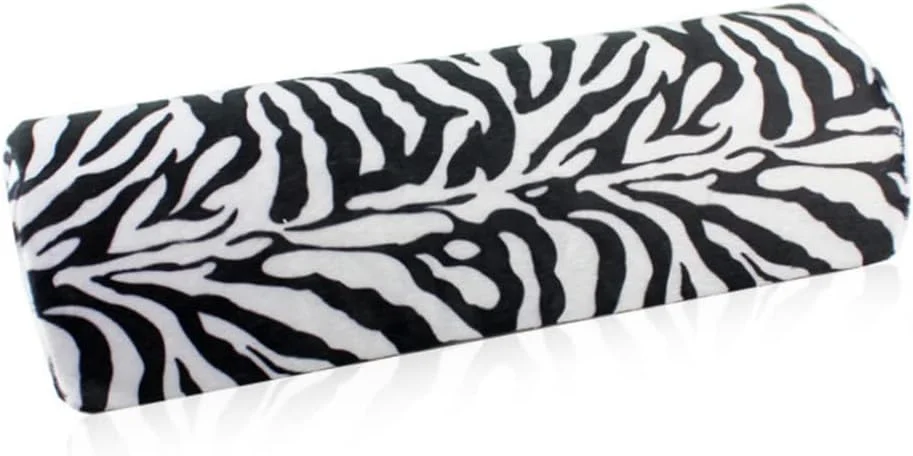 بالشتک نرم طرح راه راه گورخری برای استراحت دست، ابزار طراحی ناخن و مانیکور بالشتک نرم طرح راه راه گورخری برای استراحت دست، ابزار طراحی ناخن و مانیکور