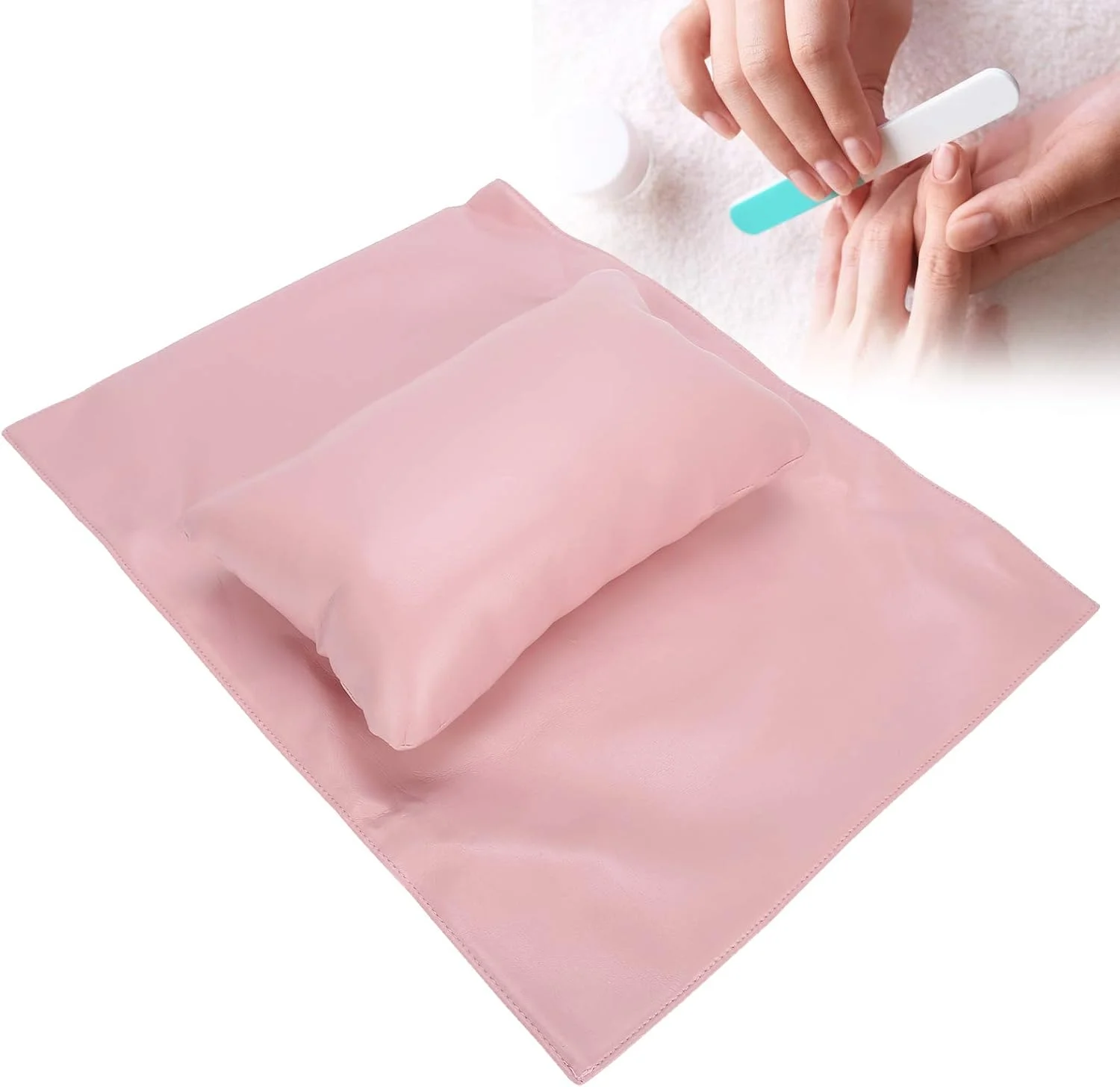 زیردستی طراحی ناخن، کار دست با ماندگاری بالا، زیپ مخفی، برگشت پذیری مناسب، نگهدارنده دست مانیکور، مناسب سالن و منزل - صورتی زیردستی طراحی ناخن، کار دست با ماندگاری بالا، زیپ مخفی، برگشت پذیری مناسب، نگهدارنده دست مانیکور، مناسب سالن و منزل - صورتی