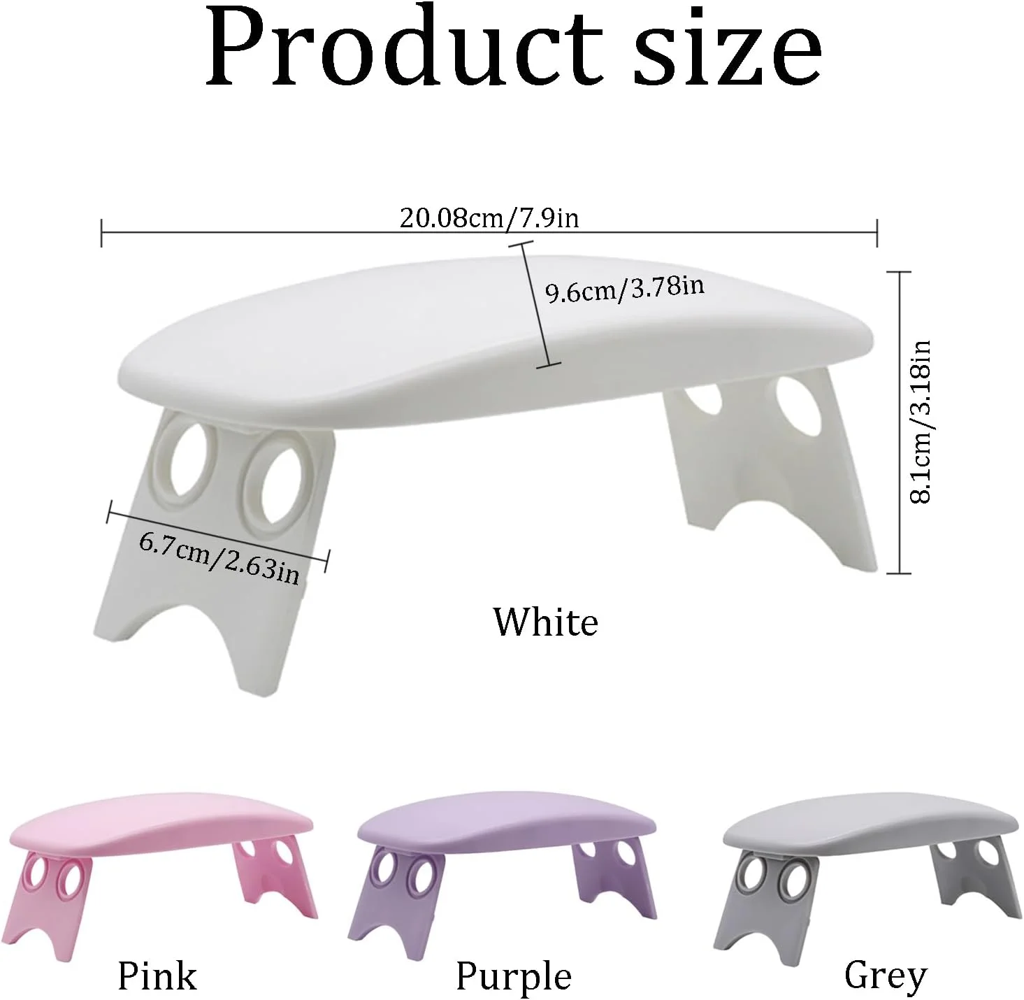 بالشتک تکیه گاه دست تاشو برای ناخن، ابزار ضروری مراقبت از ناخن برای استفاده در منزل و سالن، تکیه گاه دست ارگونومیک برای طراحی ناخن و خدمات پدیکور (سفید) بالشتک تکیه گاه دست تاشو برای ناخن، ابزار ضروری مراقبت از ناخن برای استفاده در منزل و سالن، تکیه گاه دست ارگونومیک برای طراحی ناخن و خدمات پدیکور (سفید)