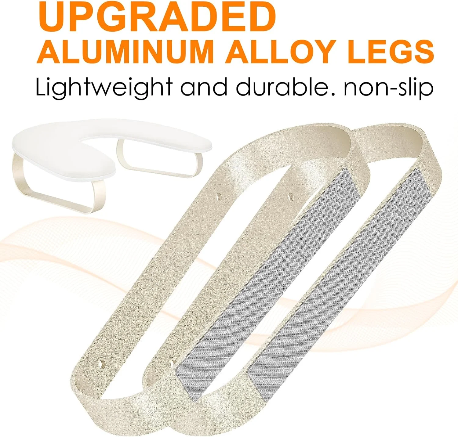 استند زیر دستی ناخن کار با طراحی U شکل و شیب 10 درجه، استراحتگاه دست ناخن با پایه آلیاژ آلومینیوم و ضد لغزش