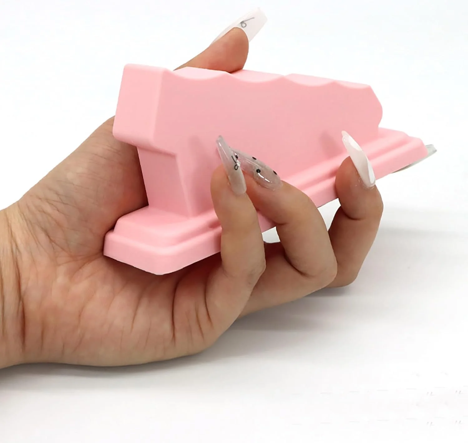 نگهدارنده انگشت طراحی ناخن، بالشتک ارگونومیک برای لاک ژل، ناخن های اکریلیک و تمرین مانیکور، ابزار غیر لغزنده برای استفاده در منزل و سالن (صورتی) نگهدارنده انگشت طراحی ناخن، بالشتک ارگونومیک برای لاک ژل، ناخن های اکریلیک و تمرین مانیکور، ابزار غیر لغزنده برای استفاده در منزل و سالن (صورتی)