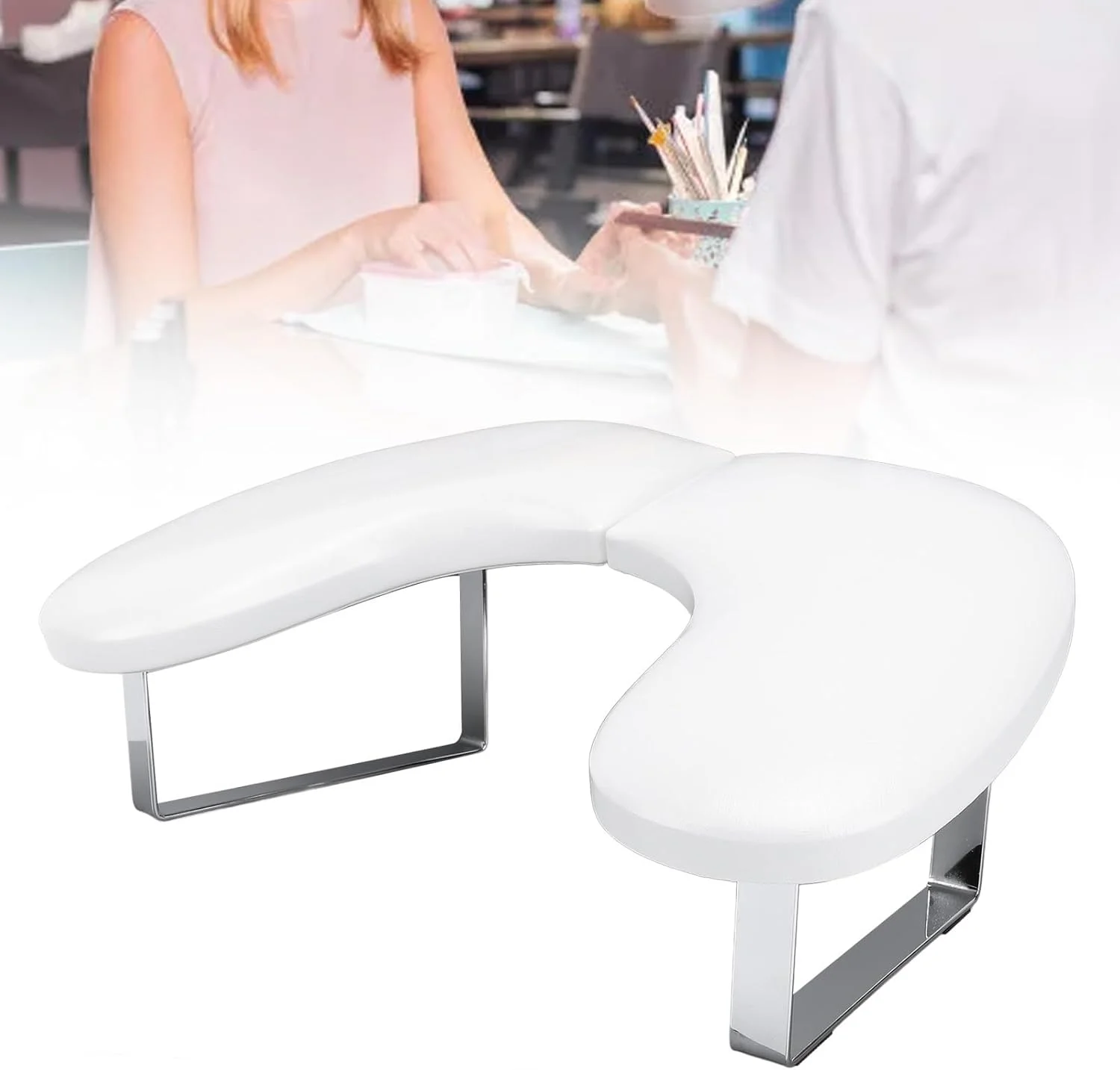 تکیه گاه دست ناخن، تکیه گاه دست برای ناخن، چرم PU ضد لغزش و تمیز کردن آسان، بالش دست تکنسین ناخن برای استفاده در سالن مانیکور تکیه گاه دست ناخن، تکیه گاه دست برای ناخن، چرم PU ضد لغزش و تمیز کردن آسان، بالش دست تکنسین ناخن برای استفاده در سالن مانیکور