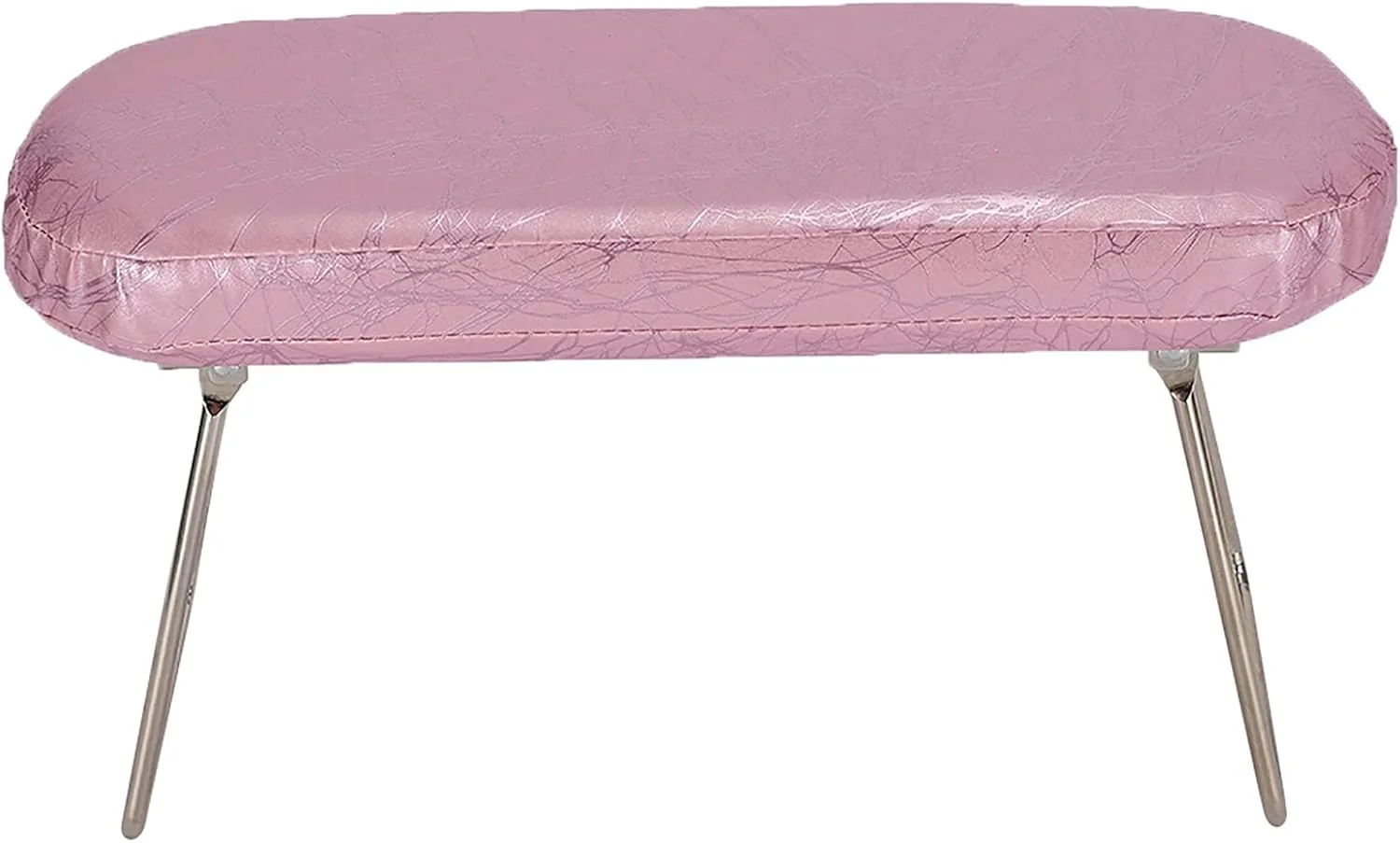 بالشتک تاشو زیر دست مانیکور، چراغ ناخن ساخته شده از چرم، استیل ضد زنگ، اسفنج ثابت با پایه های فولادی