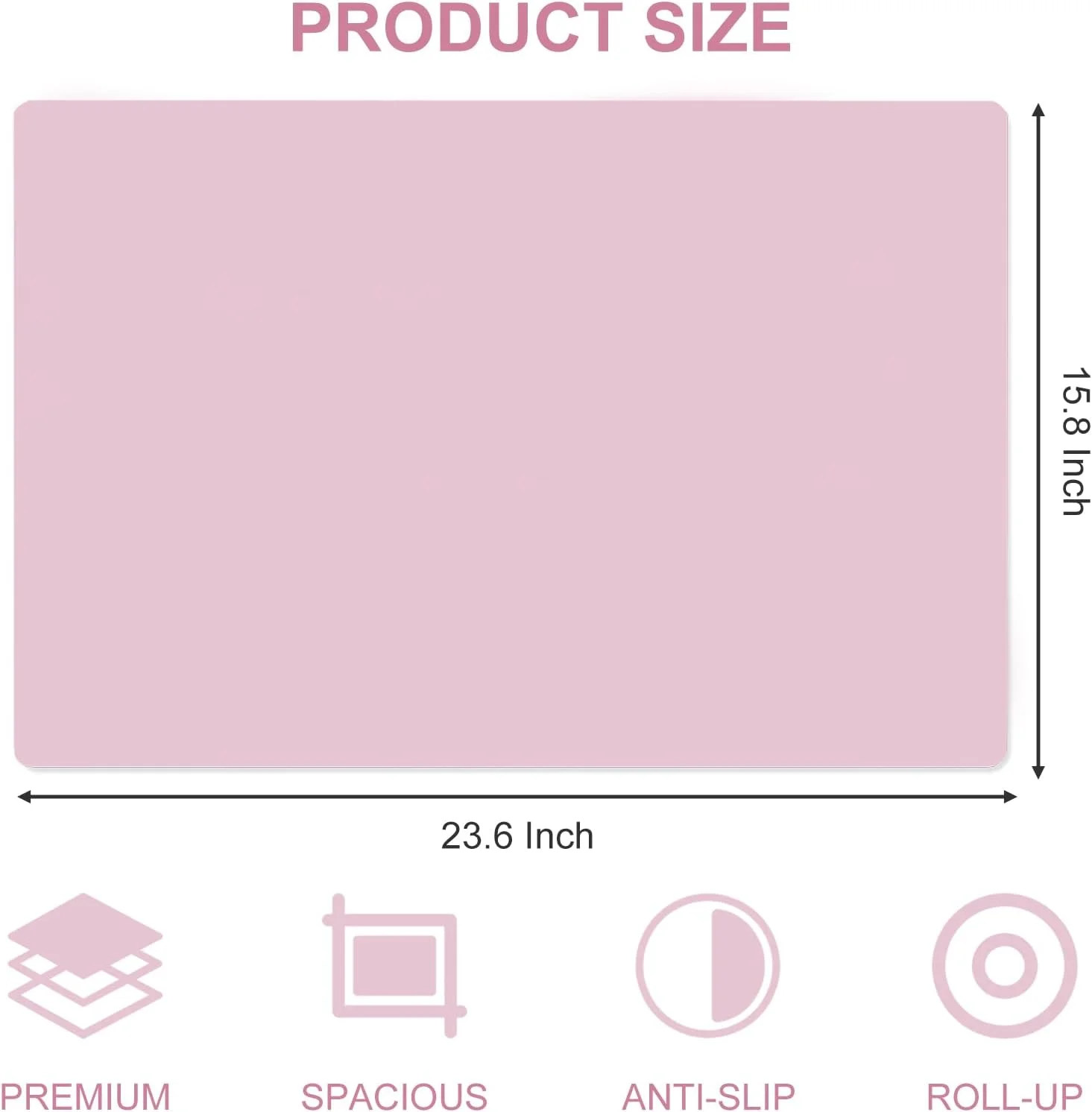 دو عدد زیر دستی میز ناخن تاشو ضد آب از جنس میکروفیبر نرم و چرم مصنوعی PU، بالشتک ناخن، مناسب برای استفاده در منزل، سالن، میز غذاخوری، محافظ میز، صورتی و سفید