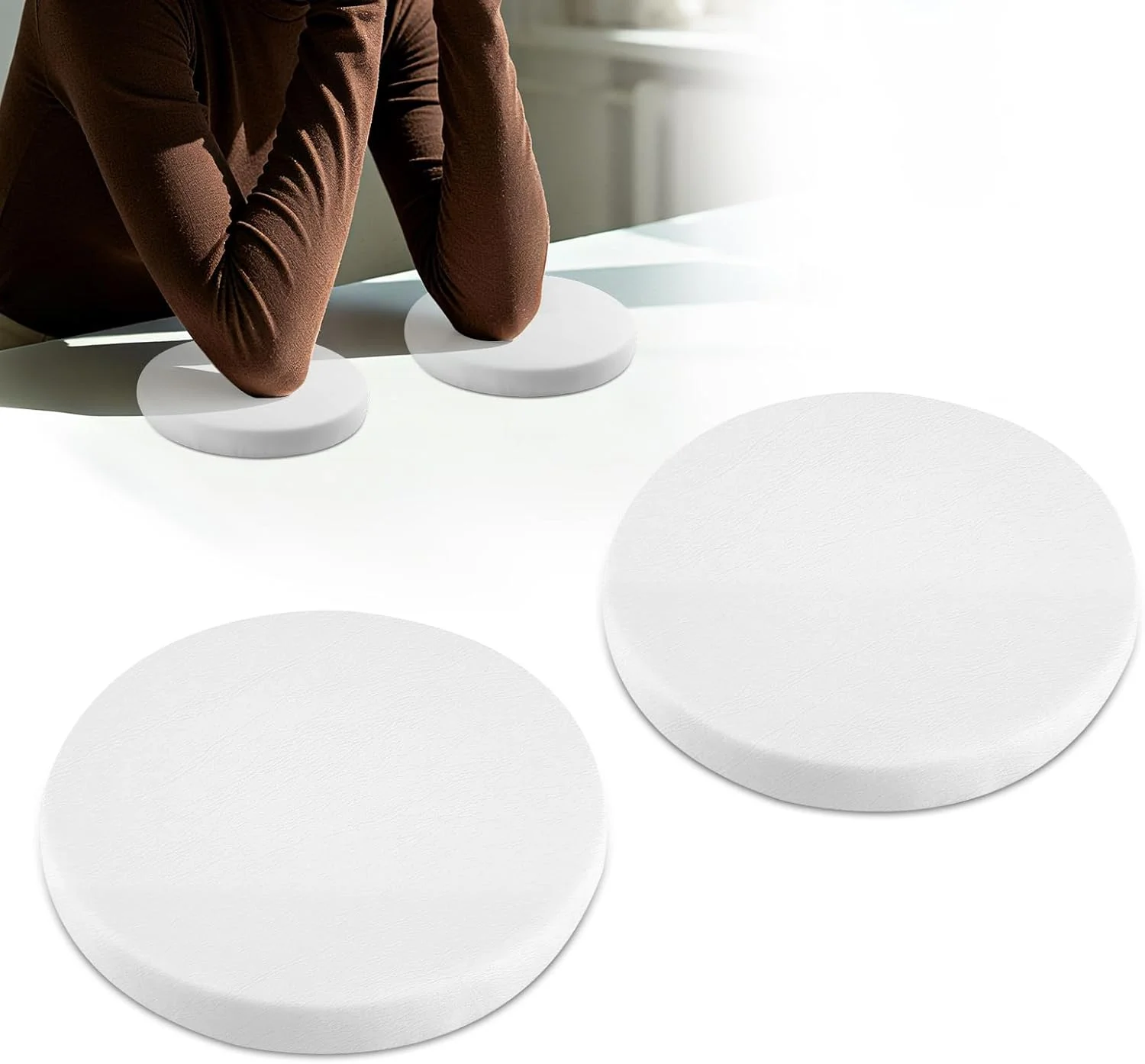 تکیه گاه آرنج TOROKOM برای تکنسین ناخن، استراحتگاه دست تکنسین ناخن، پایه پدینگ راحت و غیر لغزنده، پدهای آرنج گرد برای مانیکور سالن/خانه (سفید) تکیه گاه آرنج TOROKOM برای تکنسین ناخن، استراحتگاه دست تکنسین ناخن، پایه پدینگ راحت و غیر لغزنده، پدهای آرنج گرد برای مانیکور سالن/خانه (سفید)