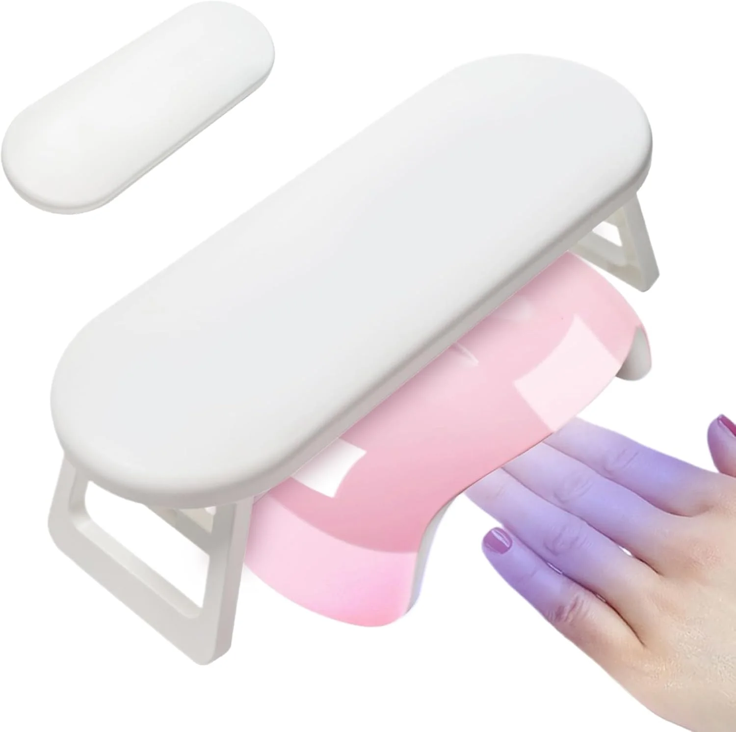 استراحتگاه تاشو و ارگونومیک دست برای ناخن کاری - استراحتگاه قابل تنظیم دست برای متخصصان مانیکور پدیکور، مبتدیان، منزل و فضای باز استراحتگاه تاشو و ارگونومیک دست برای ناخن کاری - استراحتگاه قابل تنظیم دست برای متخصصان مانیکور پدیکور، مبتدیان، منزل و فضای باز