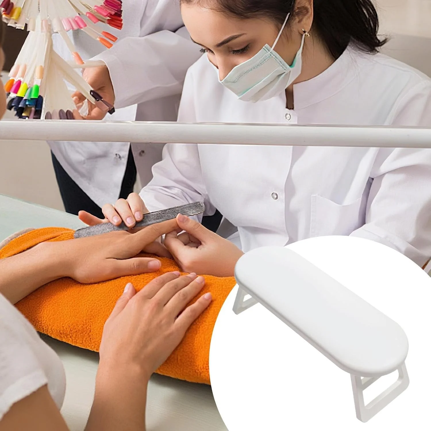 بالشتک تکیه گاه دست تاشو و ارگونومیک برای مانیکور | تکیه گاه قابل حمل و ارگونومیک دست برای مبتدیان، مناسب منزل، سالن، ایستگاه کار، مانیکور و پدیکور بالشتک تکیه گاه دست تاشو و ارگونومیک برای مانیکور | تکیه گاه قابل حمل و ارگونومیک دست برای مبتدیان، مناسب منزل، سالن، ایستگاه کار، مانیکور و پدیکور