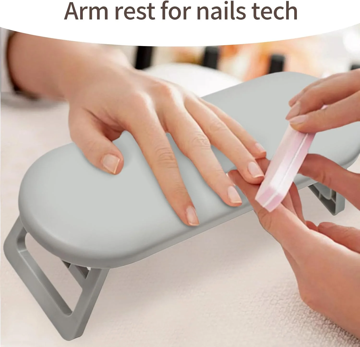 تکیه گاه دست قابل حمل برای ناخن کار | بالشتک بازو ضد لغزش برای مانیکور - تکیه گاه دست تاشو ضد لغزش برای متخصصان، مبتدیان، ایستگاه کار، سالن، مانیکور، پدیکور، فضای باز تکیه گاه دست قابل حمل برای ناخن کار | بالشتک بازو ضد لغزش برای مانیکور - تکیه گاه دست تاشو ضد لغزش برای متخصصان، مبتدیان، ایستگاه کار، سالن، مانیکور، پدیکور، فضای باز