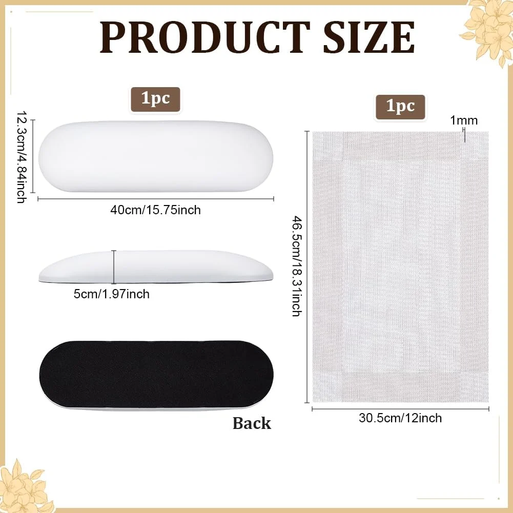 استراحتگاه دست ناخن PH PandaHall سفید، بالشتک زیر دستی مانیکور، پایه کوسن زیر دستی چرمی، پد نگهدارنده میز طراحی ناخن با زیرانداز برای تکنسین های ناخن، سالن های مانیکور، ابزار لوازم جانبی هنری مانیکوریست، 1 ست استراحتگاه دست ناخن PH PandaHall سفید، بالشتک زیر دستی مانیکور، پایه کوسن زیر دستی چرمی، پد نگهدارنده میز طراحی ناخن با زیرانداز برای تکنسین های ناخن، سالن های مانیکور، ابزار لوازم جانبی هنری مانیکوریست، 1 ست