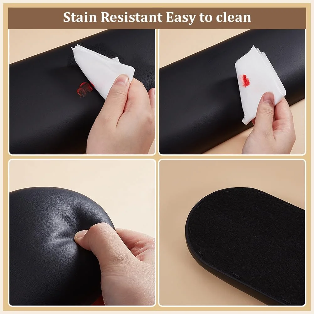 استراحتگاه دست ناخن PH PandaHall مشکی، بالشتک زیر دستی مانیکور، پایه نگهدارنده دست چرمی طراحی ناخن به همراه زیرانداز، ابزار جانبی هنری سالن مانیکور، 1 ست استراحتگاه دست ناخن PH PandaHall مشکی، بالشتک زیر دستی مانیکور، پایه نگهدارنده دست چرمی طراحی ناخن به همراه زیرانداز، ابزار جانبی هنری سالن مانیکور، 1 ست