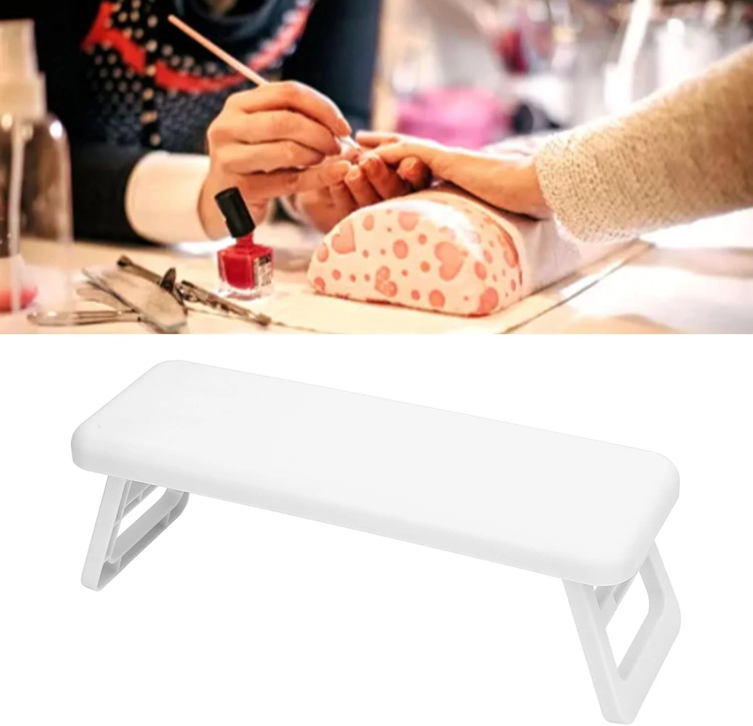 استراحتگاه دست Elprico برای تکنسین های ناخن، تکیه گاه تاشو دست برای مانیکور، مناسب برای لامپ های با ارتفاع کمتر از 8 سانتی متر (سفید) استراحتگاه دست Elprico برای تکنسین های ناخن، تکیه گاه تاشو دست برای مانیکور، مناسب برای لامپ های با ارتفاع کمتر از 8 سانتی متر (سفید)