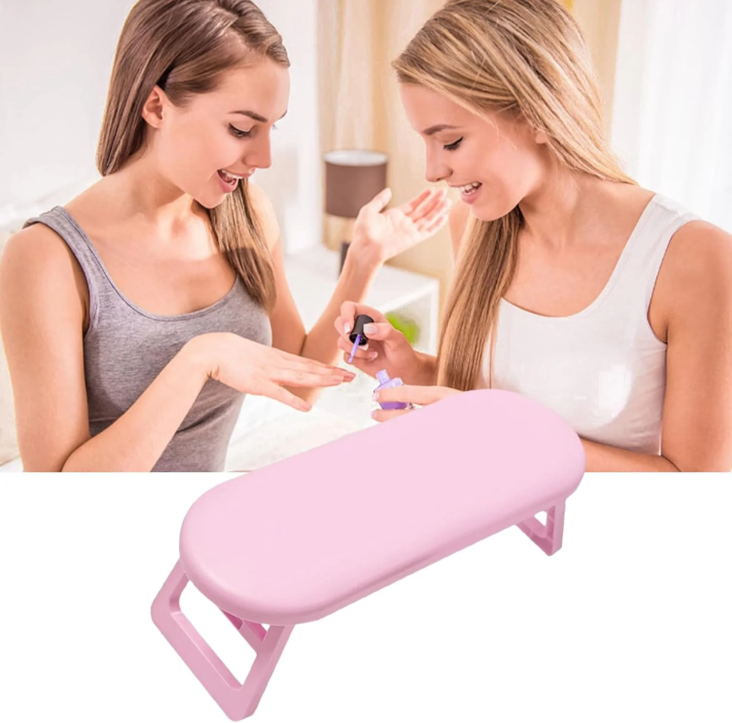 تکیه گاه دست تاشو برای ناخن - بالشتک دستی ضد لغزش برای مانیکور | تکیه گاه ارگونومیک قابل حمل برای کار در منزل، سالن، مبتدیان، مانیکور و پدیکور