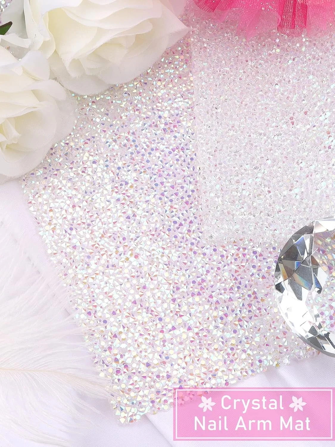 زیرانداز براق میز طراحی ناخن Kalolary - بالشتک تاشو استراحت دست، نگهدارنده تمرین سالن قابل شستشو