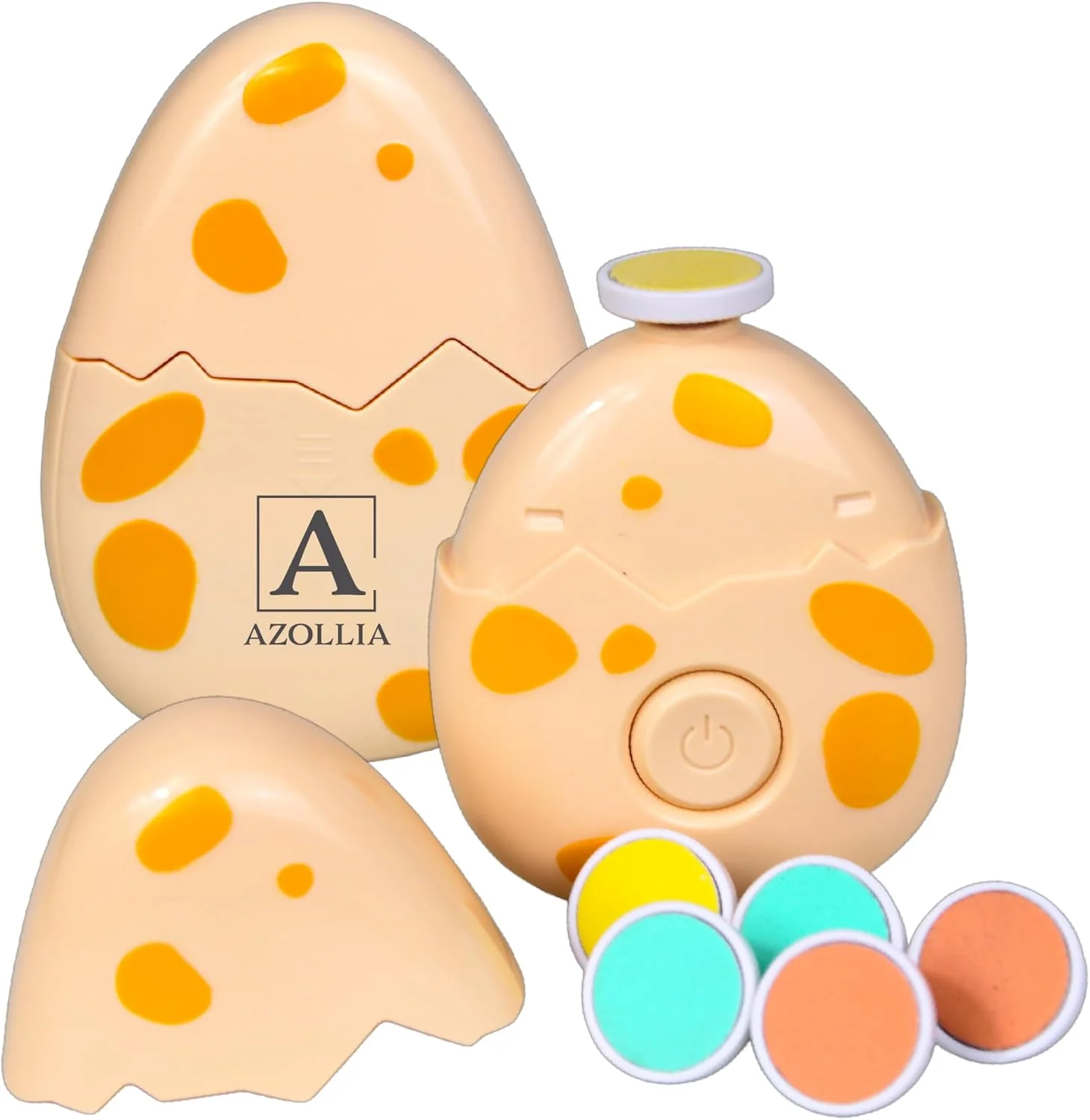 ست سوهان ناخن برقی کودک با 6 سری سمباده و کیف مسافرتی - سوهان ناخن ملایم برای نوزادان، کودکان نوپا و خردسالان - ابزار پیرایش ناخن راحت و ایمن (نارنجی) ست سوهان ناخن برقی کودک با 6 سری سمباده و کیف مسافرتی - سوهان ناخن ملایم برای نوزادان، کودکان نوپا و خردسالان - ابزار پیرایش ناخن راحت و ایمن (نارنجی)