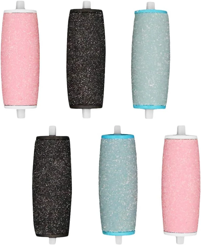 غلتکهای پدیکور 6 عددی زبر اضافی، سری غلتکی جایگزین الماسه، سازگار با دستگاه سوهان برقی پدی پرفکت ولوت اسموث غلتکهای پدیکور 6 عددی زبر اضافی، سری غلتکی جایگزین الماسه، سازگار با دستگاه سوهان برقی پدی پرفکت ولوت اسموث