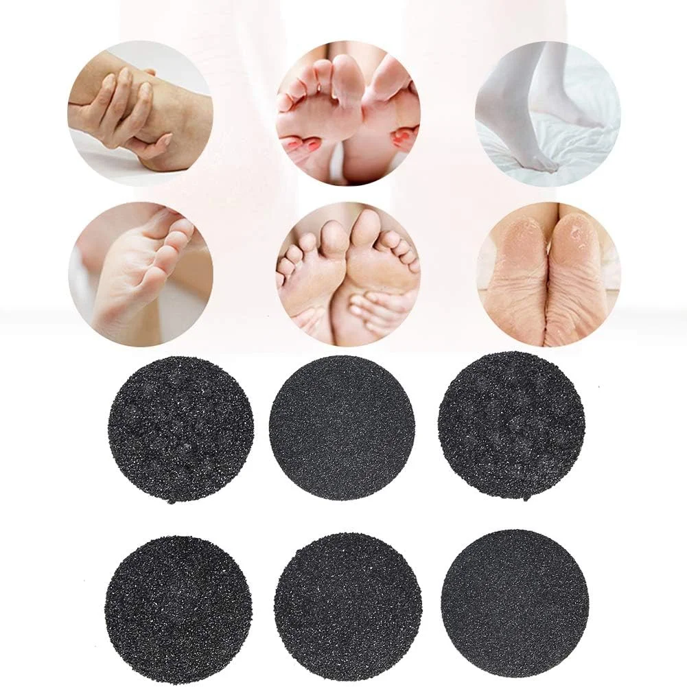 غلتک های یدکی پدیکور 6 عددی، سری غلتکی یدکی زبر و معمولی سازگار با اکثر سوهان های برقی پا غلتک های یدکی پدیکور 6 عددی، سری غلتکی یدکی زبر و معمولی سازگار با اکثر سوهان های برقی پا