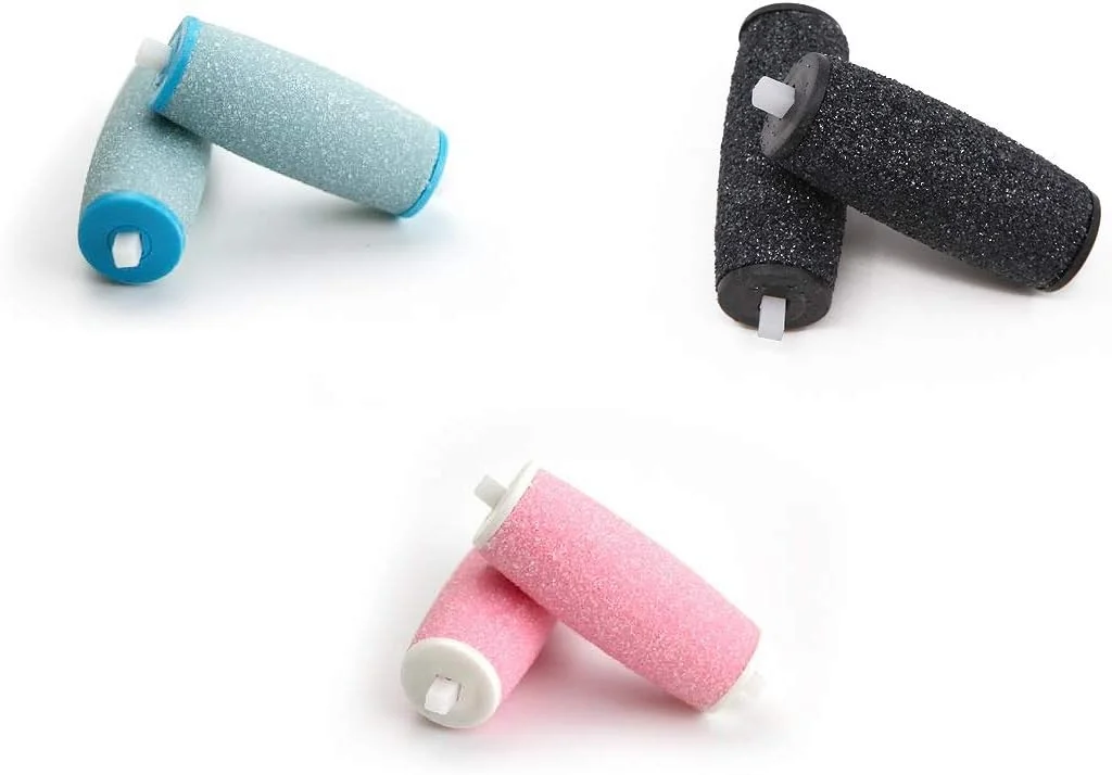 غلتکهای پدیکور 6 عددی زبر اضافی، سری غلتکی جایگزین الماسه، سازگار با دستگاه سوهان برقی پدی پرفکت ولوت اسموث غلتکهای پدیکور 6 عددی زبر اضافی، سری غلتکی جایگزین الماسه، سازگار با دستگاه سوهان برقی پدی پرفکت ولوت اسموث