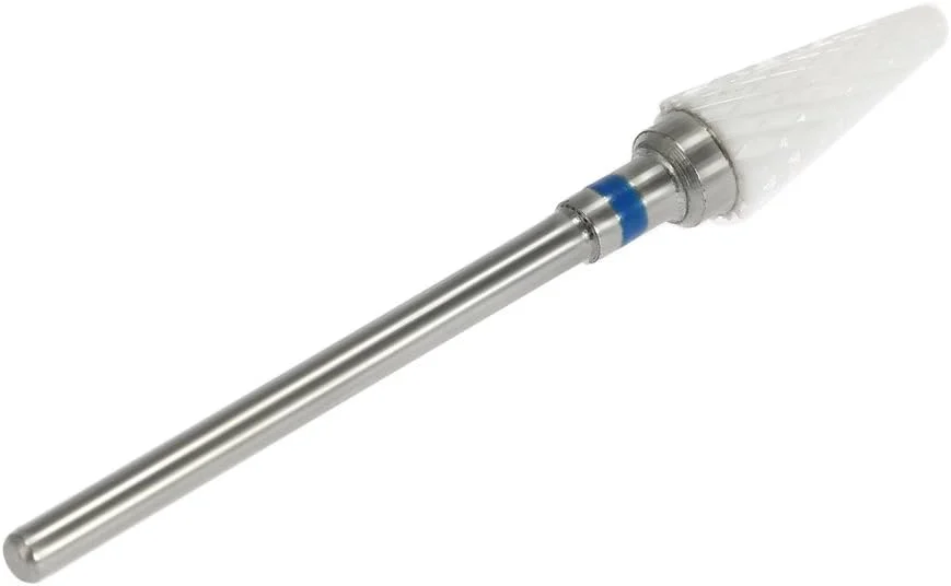 سر دریلی ناخن سرامیکی شعله ای متوسط سفید 3/32 اینچ برای دستگاه مانیکور، سر سنگ زنی نوک تیز برای از بین بردن پوست مرده، ابزار پولیش سرامیکی برای سالن آرایش ناخن سر دریلی ناخن سرامیکی شعله ای متوسط سفید 3/32 اینچ برای دستگاه مانیکور، سر سنگ زنی نوک تیز برای از بین بردن پوست مرده، ابزار پولیش سرامیکی برای سالن آرایش ناخن