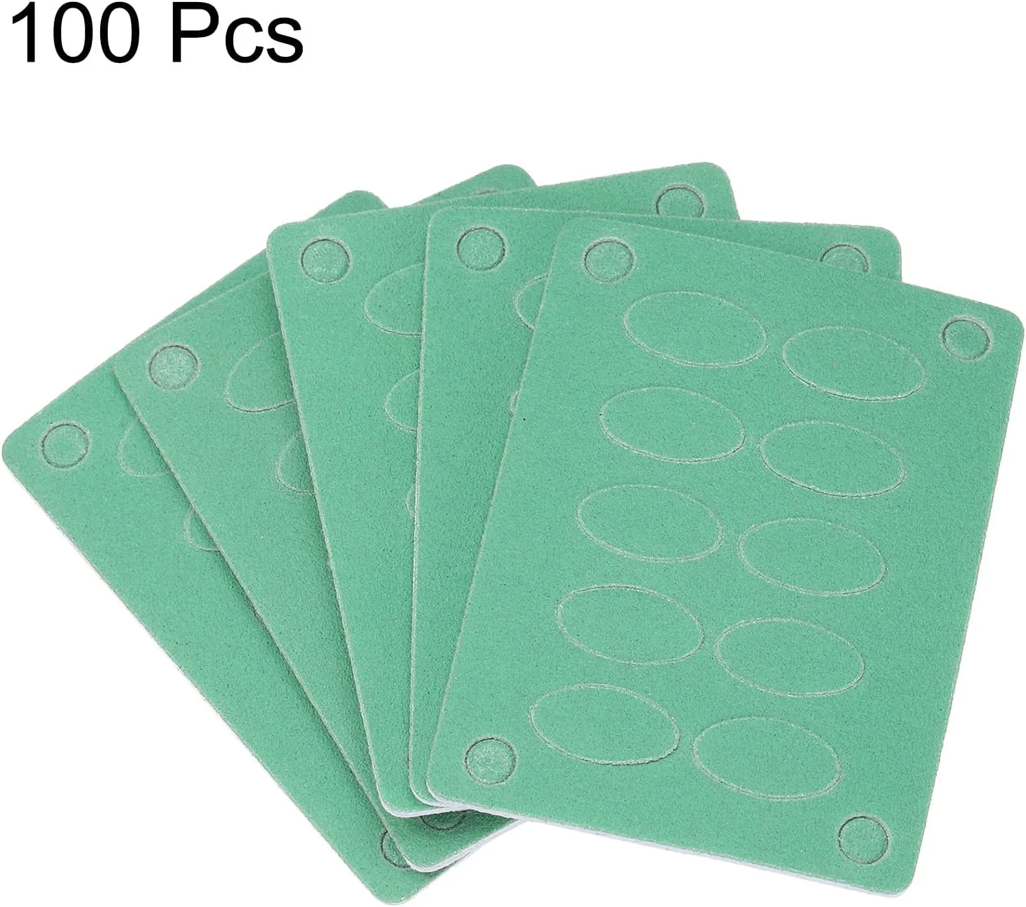 سورسینگ مپ 50 عدد برگه سمباده با دانه بندی 240 برای عقب زننده کوتیکول، سمباده ناخن کوچک خود چسب برای آماده سازی ناخن، مانیکور، پدیکور، استفاده در سالن و منزل