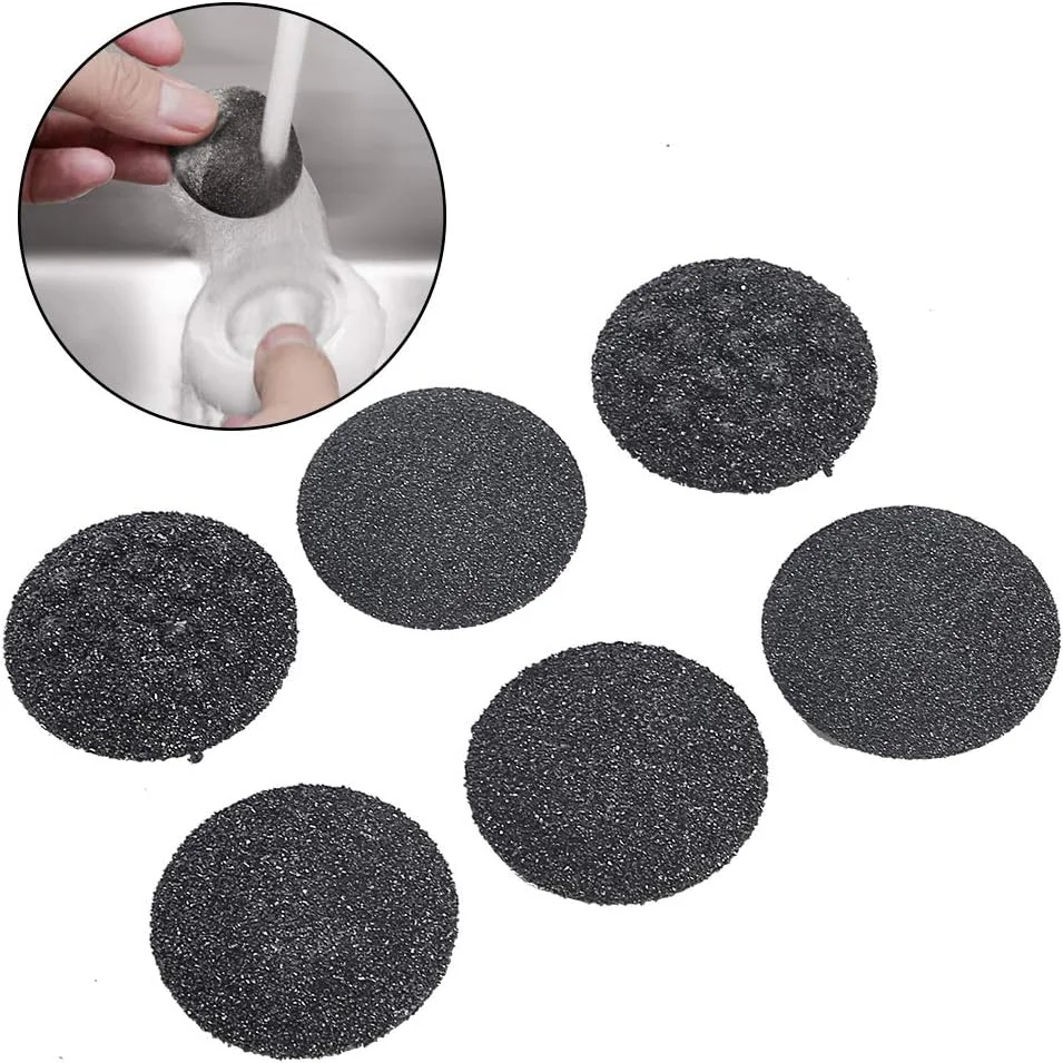 غلتک های یدکی پدیکور 6 عددی، سری غلتکی یدکی زبر و معمولی سازگار با اکثر سوهان های برقی پا غلتک های یدکی پدیکور 6 عددی، سری غلتکی یدکی زبر و معمولی سازگار با اکثر سوهان های برقی پا