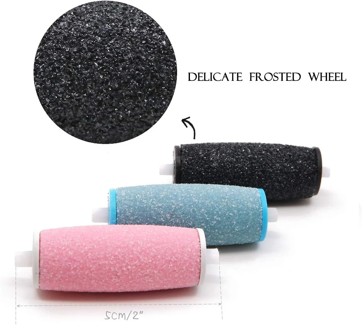 غلتکهای پدیکور 6 عددی زبر اضافی، سری غلتکی جایگزین الماسه، سازگار با دستگاه سوهان برقی پدی پرفکت ولوت اسموث غلتکهای پدیکور 6 عددی زبر اضافی، سری غلتکی جایگزین الماسه، سازگار با دستگاه سوهان برقی پدی پرفکت ولوت اسموث