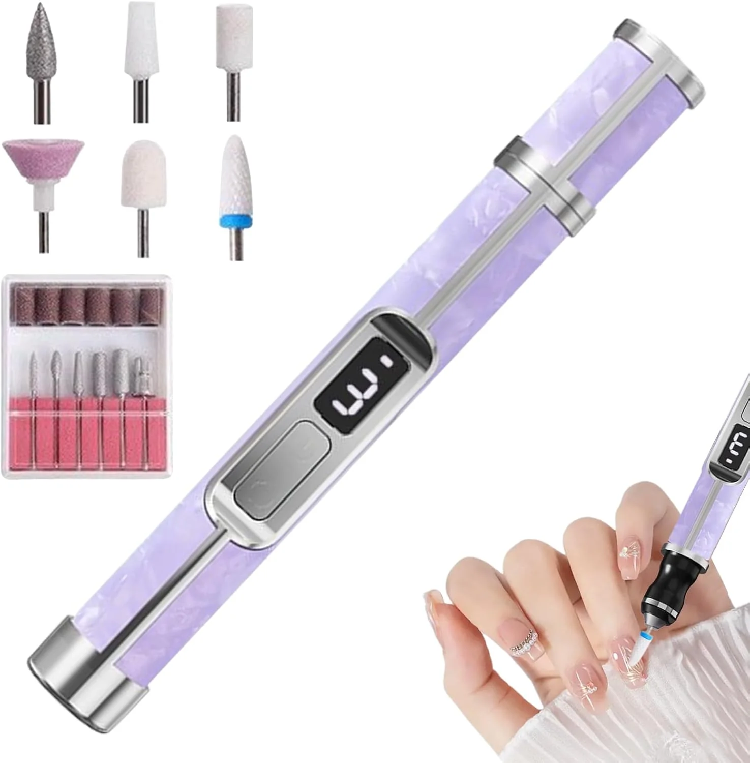 سوهان ناخن برقی | سوهان ناخن ضخیم پا با 3 سرعت | سنگ پای شارژی برای استفاده در منزل، سالن، مسافرت، بانوان، دختران، آقایان و افراد مبتدی سوهان ناخن برقی | سوهان ناخن ضخیم پا با 3 سرعت | سنگ پای شارژی برای استفاده در منزل، سالن، مسافرت، بانوان، دختران، آقایان و افراد مبتدی