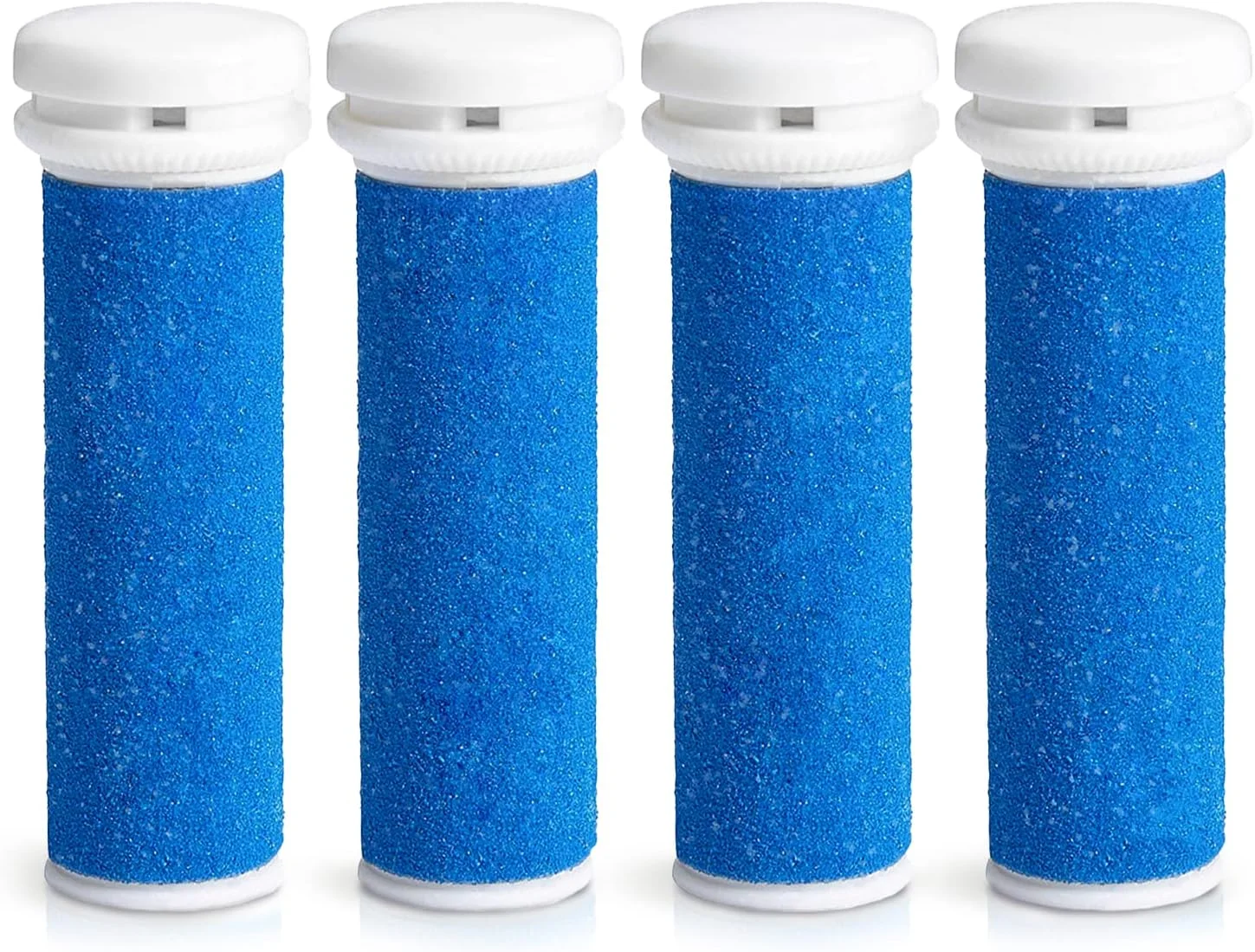 ۴ عدد غلطک یدکی آبی بسیار زبر سازگار با Emjoi Micro Pedi - سری غلطکی سوهان برقی پا برای پاهای زبر، خشک و پینه بسته ۴ عدد غلطک یدکی آبی بسیار زبر سازگار با Emjoi Micro Pedi - سری غلطکی سوهان برقی پا برای پاهای زبر، خشک و پینه بسته