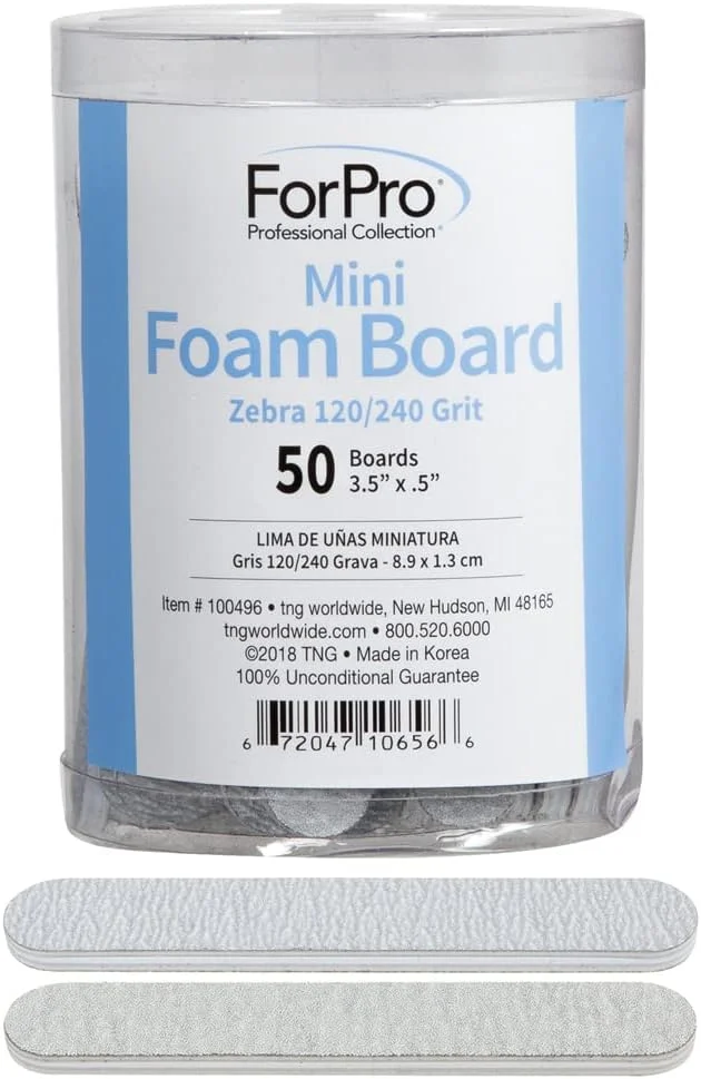 تخته سوهان فومی کوچک دو طرفه فورپرو، درجه زبری 120/240، 9 سانتی متر طول و 1.2 سانتی متر عرض، طرح گورخری، بسته 50 عددی تخته سوهان فومی کوچک دو طرفه فورپرو، درجه زبری 120/240، 9 سانتی متر طول و 1.2 سانتی متر عرض، طرح گورخری، بسته 50 عددی