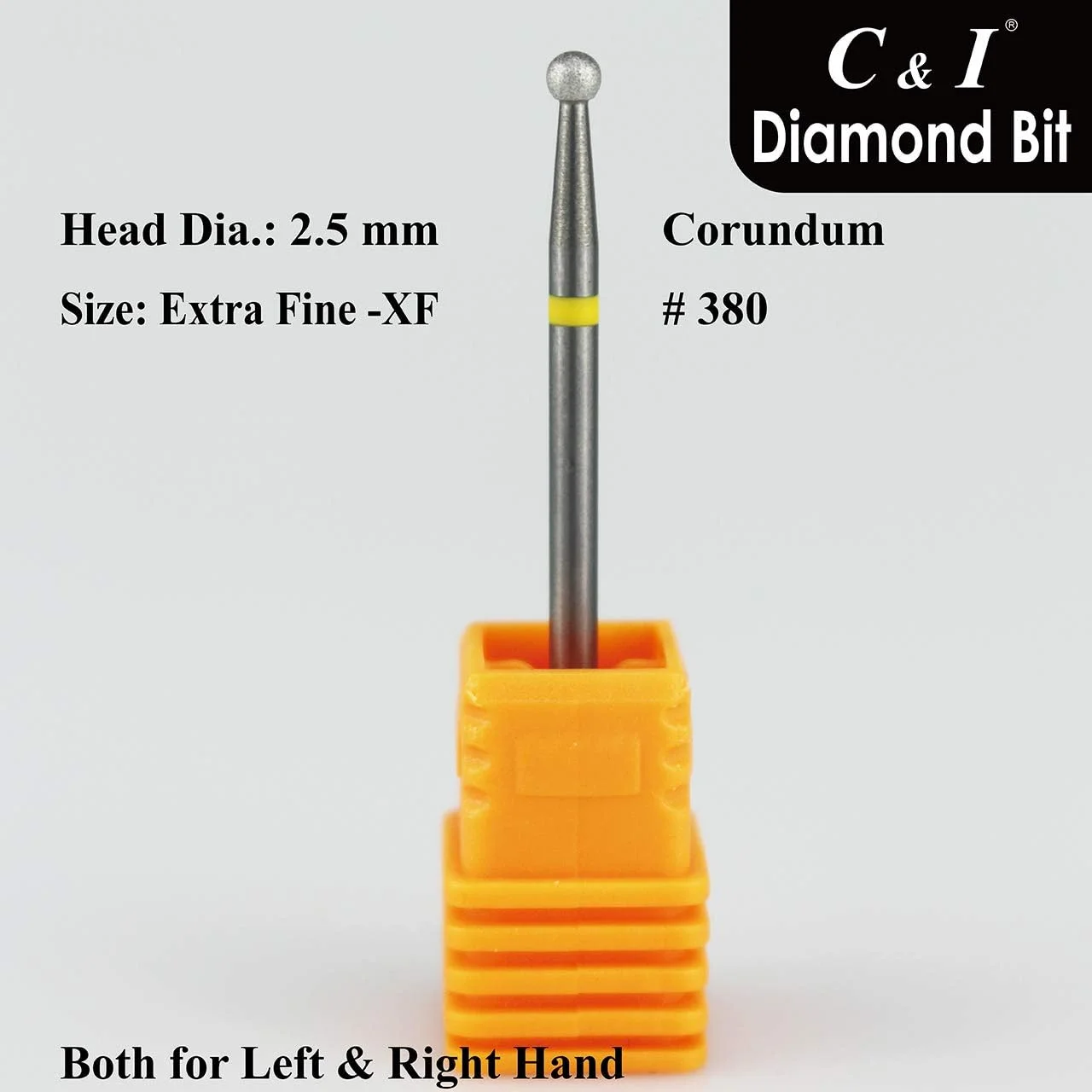 سر سوهان الماسه ناخن C & I، سر توپی شکل، سوهان برقی حرفه ای برای تمیز کردن کوتیکول، پودر الماس بهبود یافته به همراه پایه تنگستن کاربید 3/32 اینچ (2.35 میلی متر) (2.5 میلی متر، خیلی ظریف -XF) سر سوهان الماسه ناخن C & I، سر توپی شکل، سوهان برقی حرفه ای برای تمیز کردن کوتیکول، پودر الماس بهبود یافته به همراه پایه تنگستن کاربید 3/32 اینچ (2.35 میلی متر) (2.5 میلی متر، خیلی ظریف -XF)