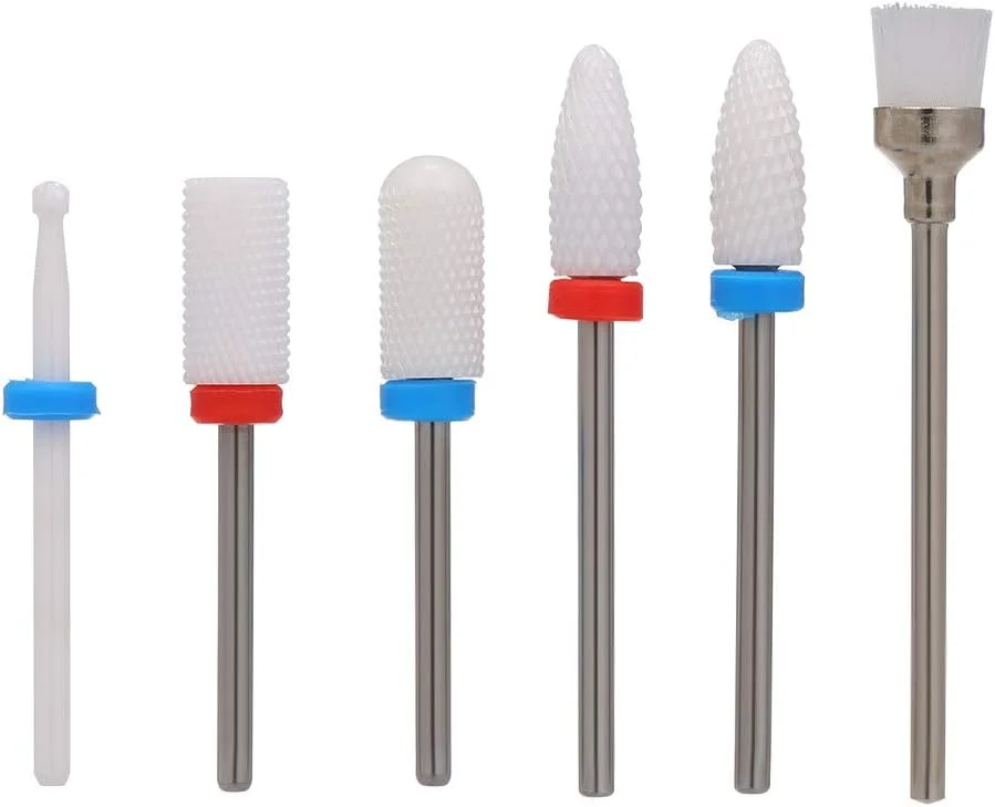 مجموعه 6 عددی سری سوهان ناخن Fawoonu، تمیز کننده کوتیکول، برس سوهان برقی، سر سمباده چرخشی سرامیکی برای پولیش و ساییدن، ابزار سالن ناخن مجموعه 6 عددی سری سوهان ناخن Fawoonu، تمیز کننده کوتیکول، برس سوهان برقی، سر سمباده چرخشی سرامیکی برای پولیش و ساییدن، ابزار سالن ناخن