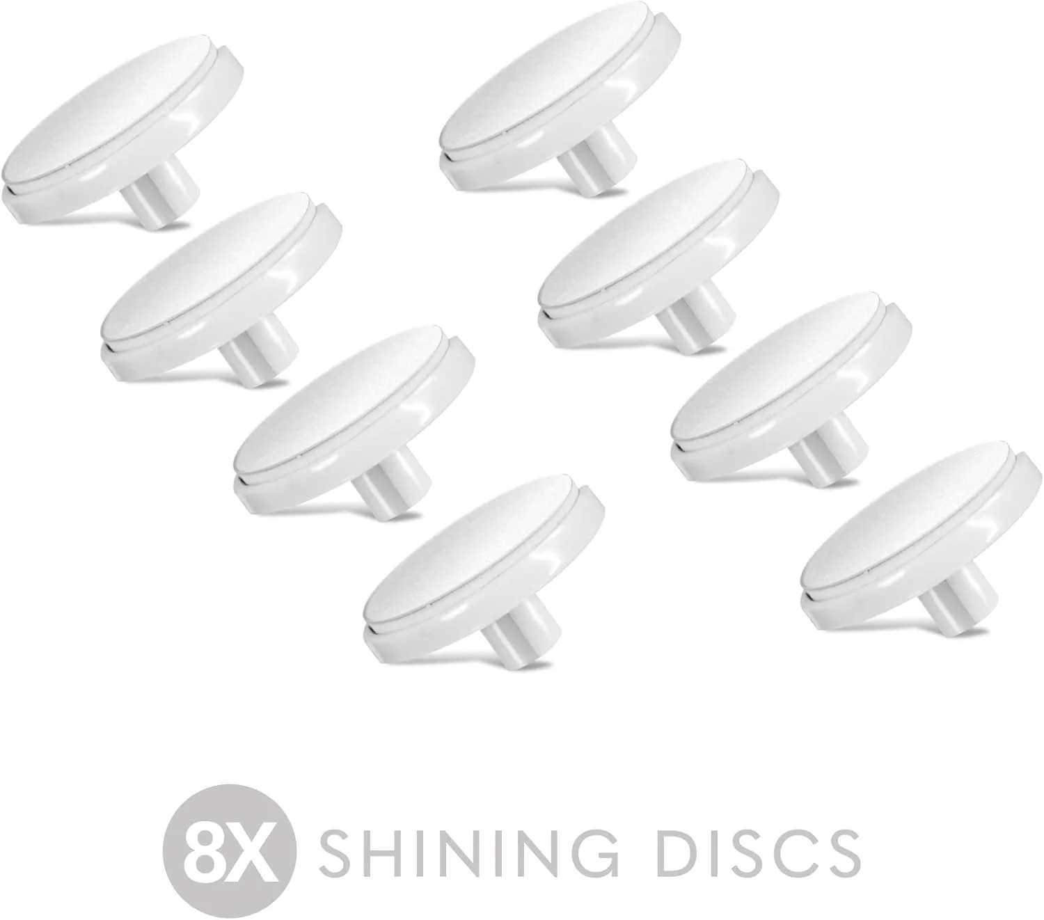 دیسکهای جایگزین Bellasonic برای ست سوهان ناخن برقی شارژی 4 در 1 با سر نوسانی منحصر به فرد – 8 دیسک درخشان – سفید دیسکهای جایگزین Bellasonic برای ست سوهان ناخن برقی شارژی 4 در 1 با سر نوسانی منحصر به فرد – 8 دیسک درخشان – سفید