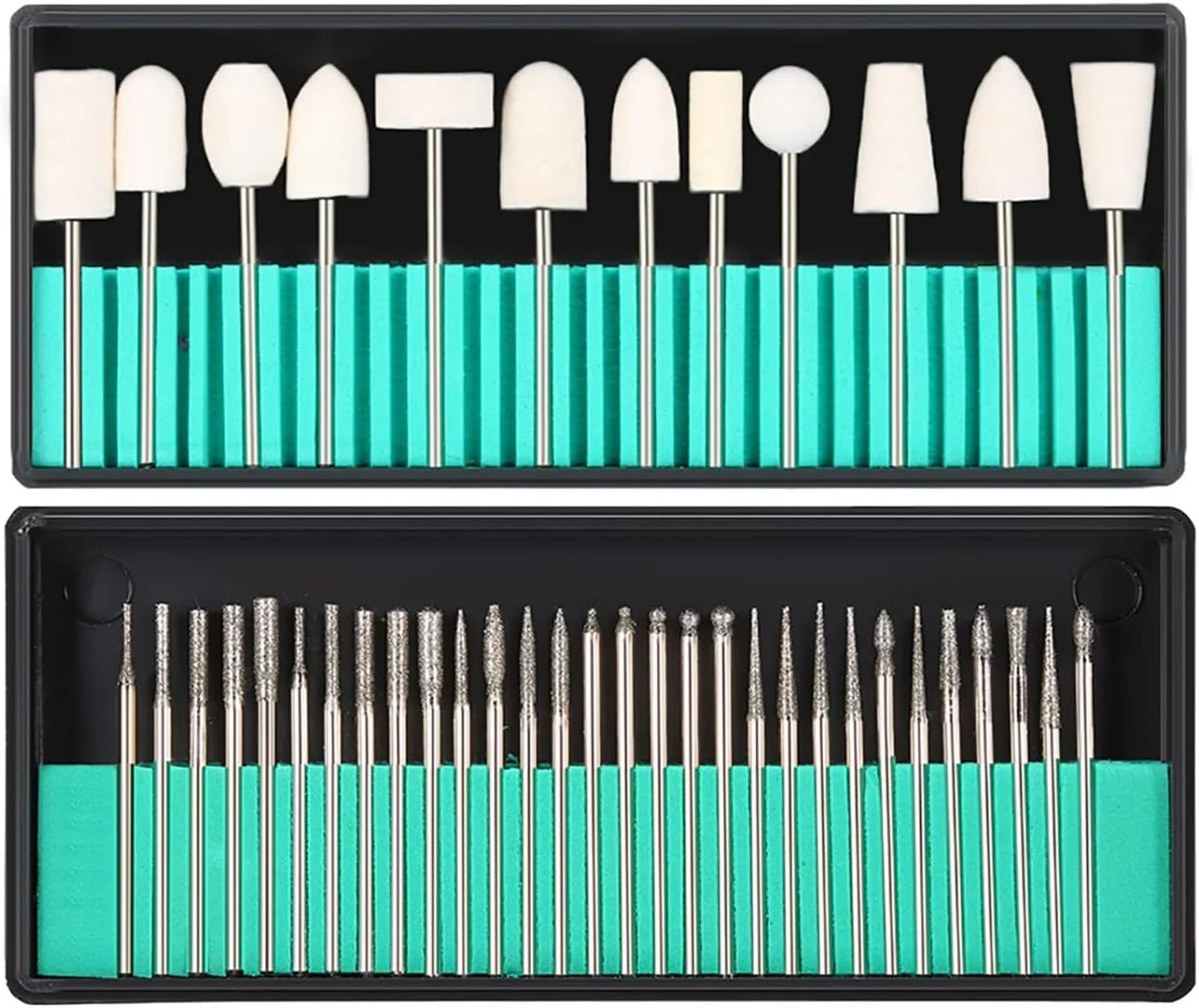 مجموعه ۳۰ عددی سر سوهان ناخن Labymos به همراه ۱۳ عدد سر سوهان پشمی، میله ۳/۳۲ اینچی، مناسب برای دستگاه های مانیکور، سنگ سنباده برای از بین بردن پوست مرده، ابزار پولیش ناخن برای سالن های آرایشی مجموعه ۳۰ عددی سر سوهان ناخن Labymos به همراه ۱۳ عدد سر سوهان پشمی، میله ۳/۳۲ اینچی، مناسب برای دستگاه های مانیکور، سنگ سنباده برای از بین بردن پوست مرده، ابزار پولیش ناخن برای سالن های آرایشی