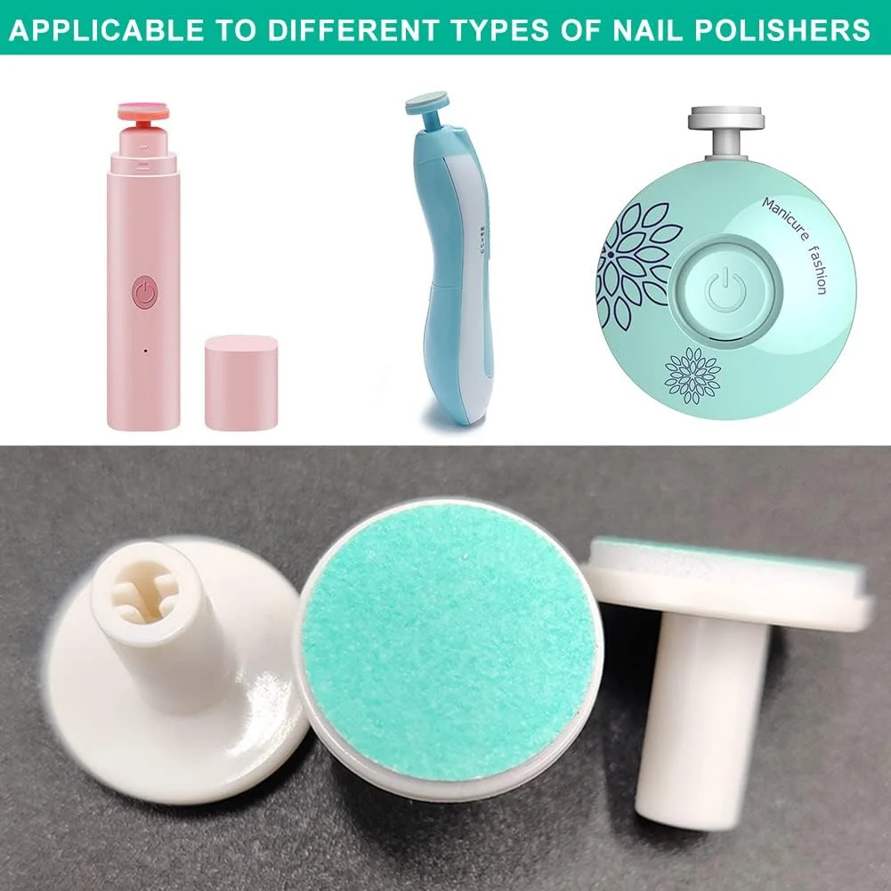 سری های یدکی سوهان ناخن برقی کودک، پد های یدکی سوهان ناخن کودک، بسته 12 عددی پد سوهان ناخن برقی کودک، مناسب برای دستگاه های سوهان ناخن برقی نوزاد، کودک نوپا و کودکان